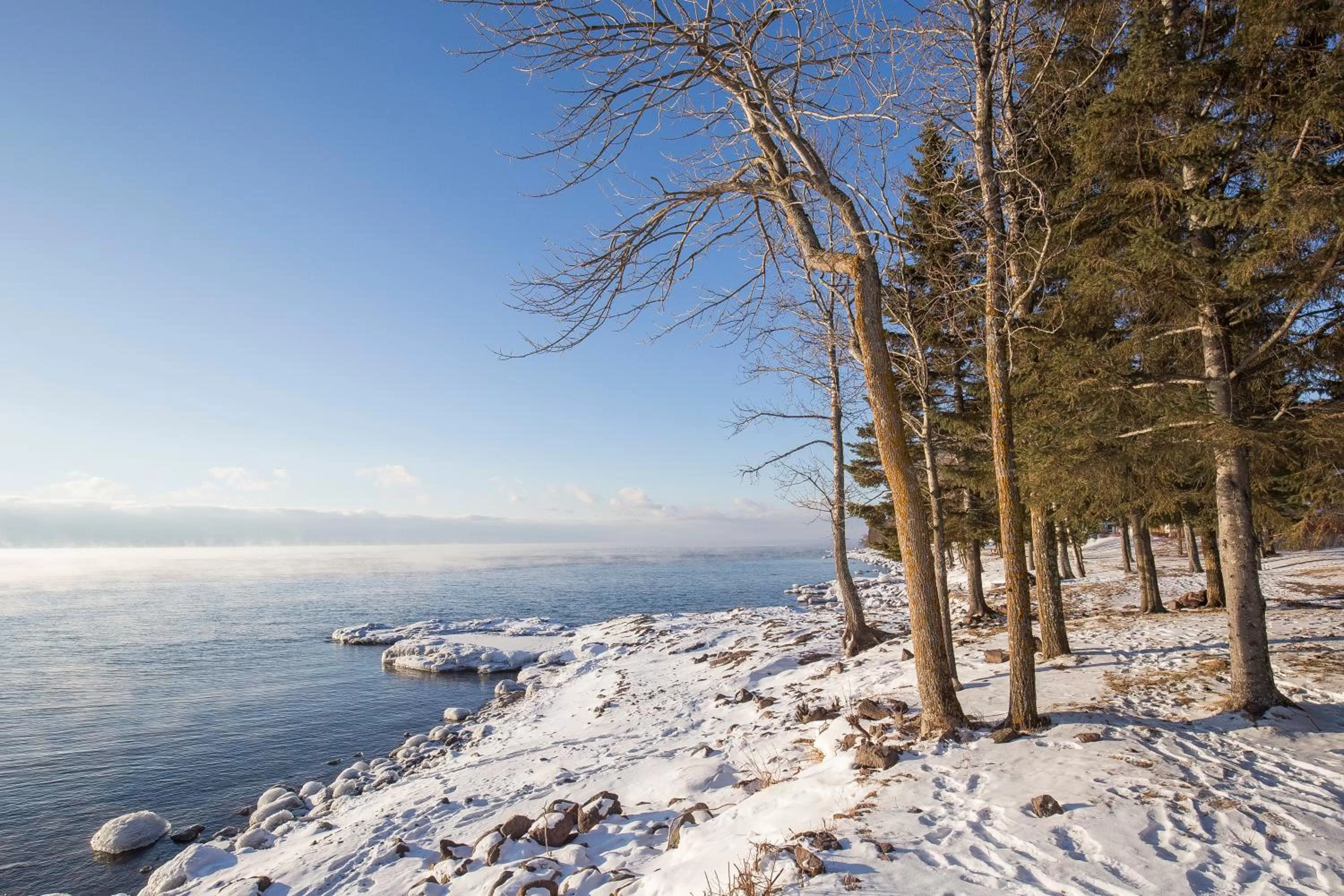 Natural landscape, Winter in Larsmont Cottages