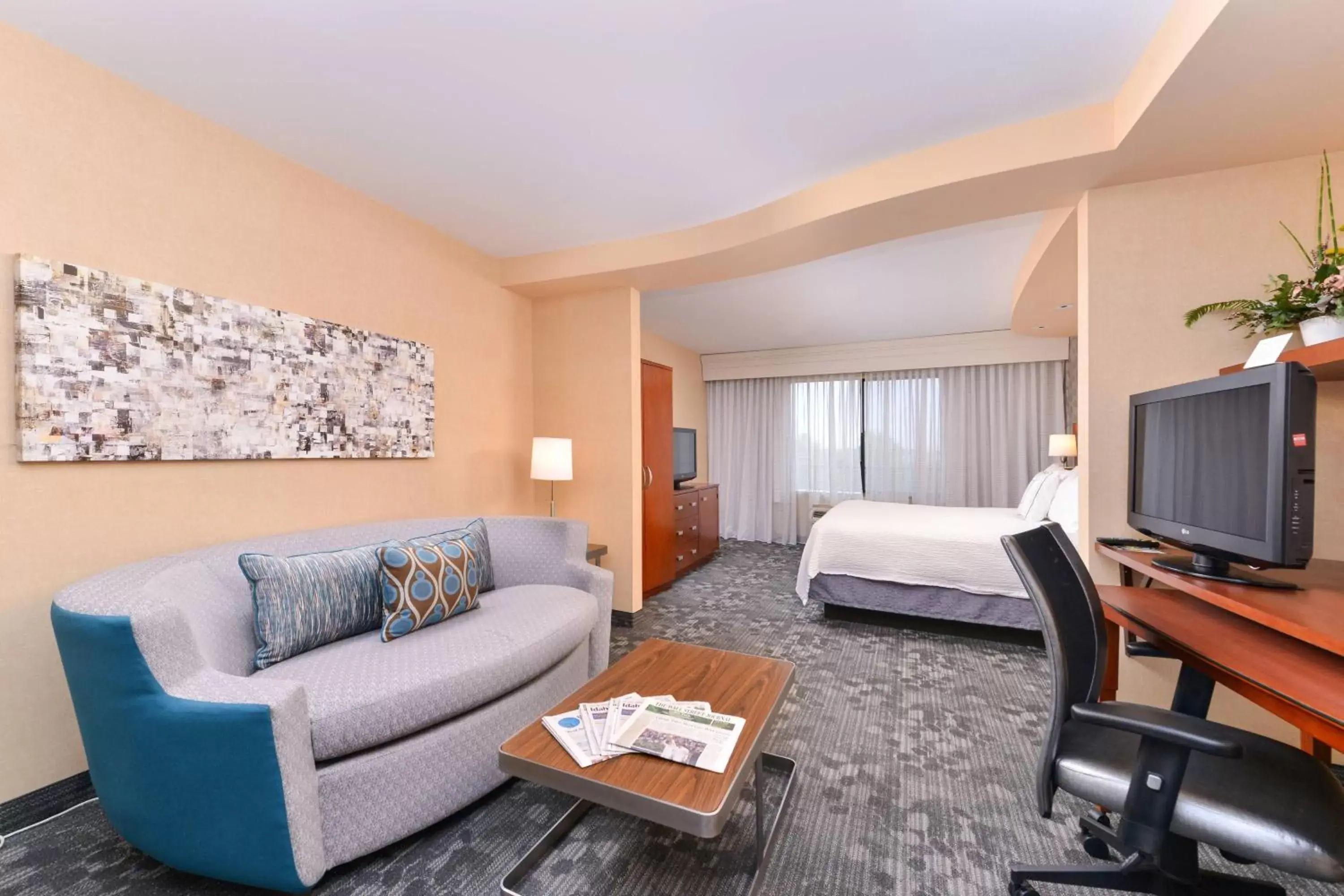 Living room, Seating Area in Courtyard by Marriott Boise West/Meridian