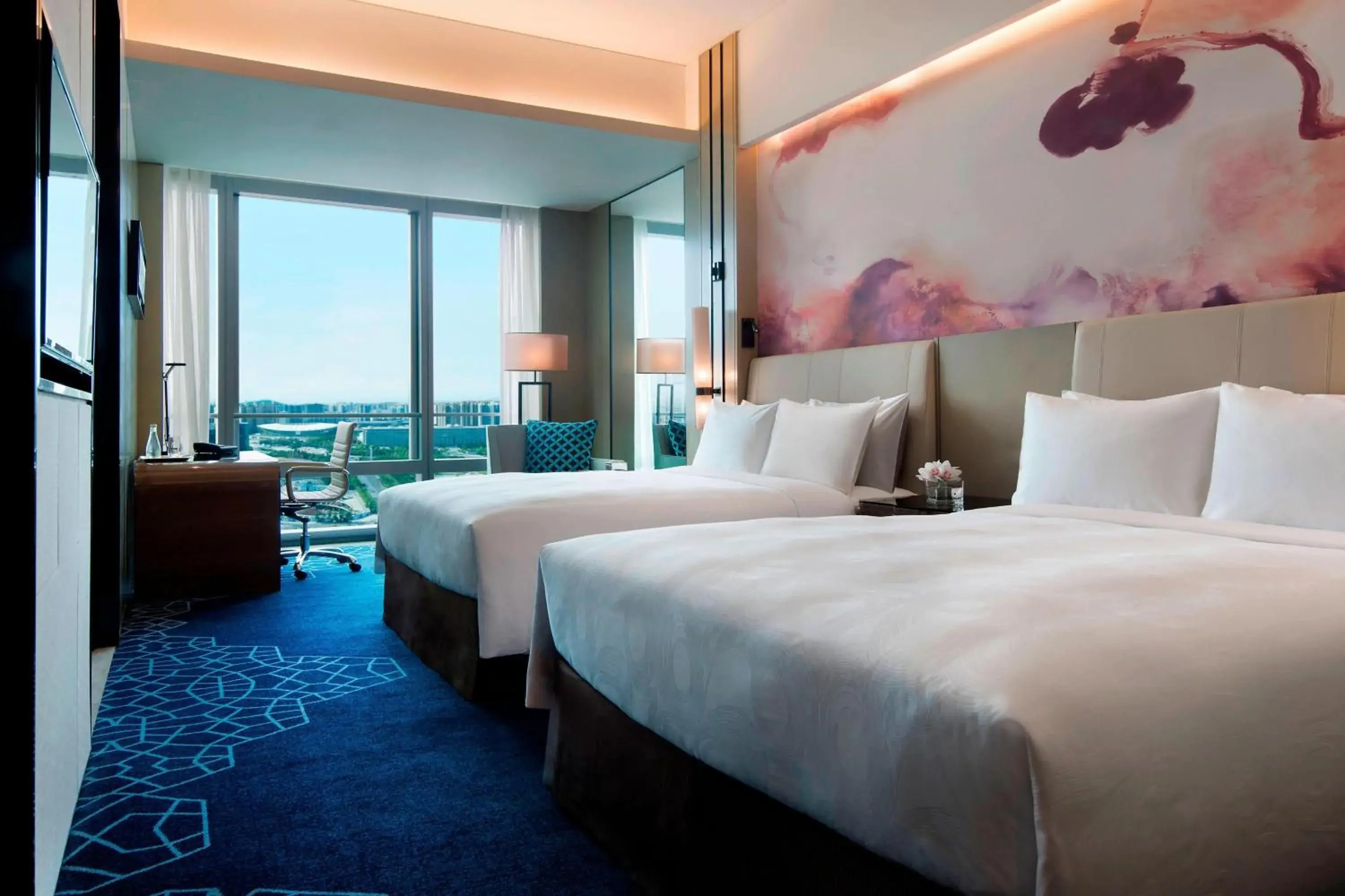 Photo of the whole room, Bed in JW Marriott Hotel Shenzhen Bao'an International Airport