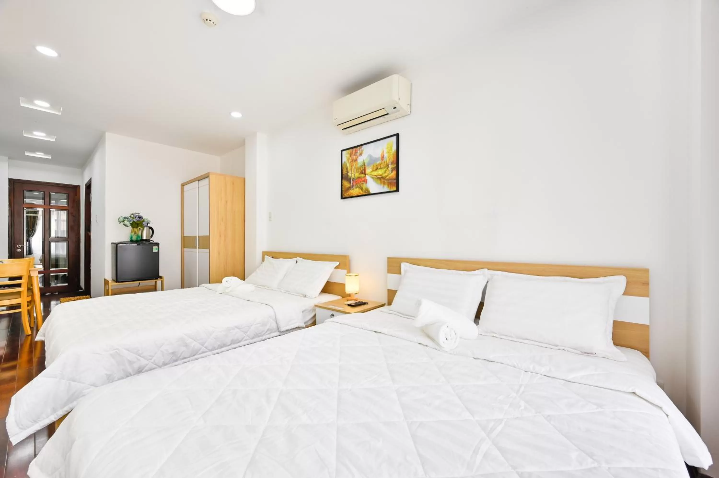 Bedroom, Bed in Huyen Homestay