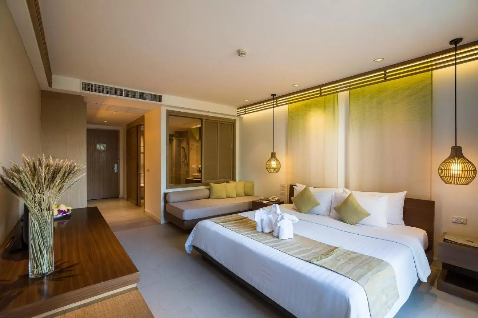 Bathroom, Bed in KC Grande Resort & Spa - SHA Extra Plus