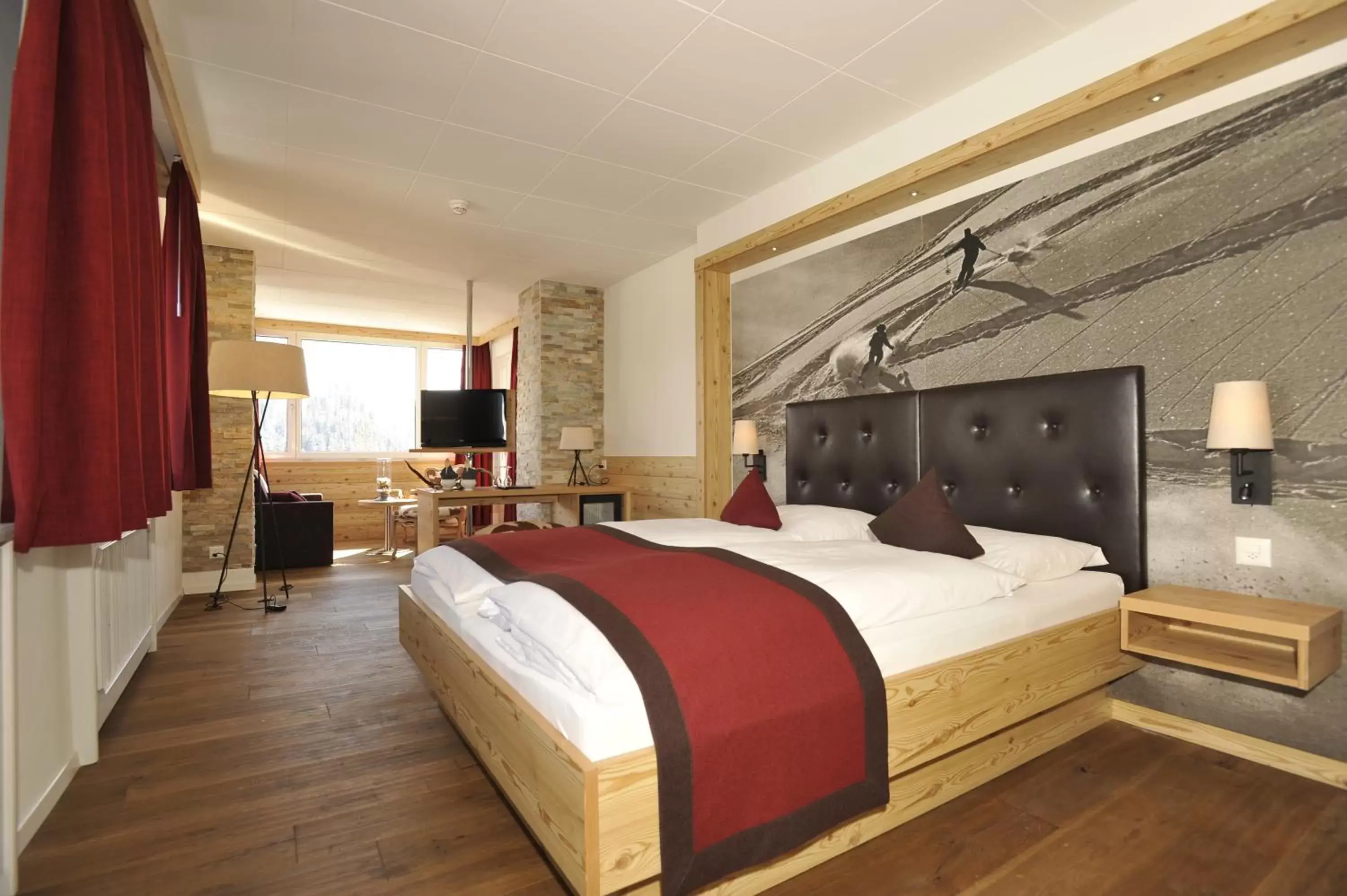 Bed in Blatter's Arosa Hotel & Bella Vista SPA