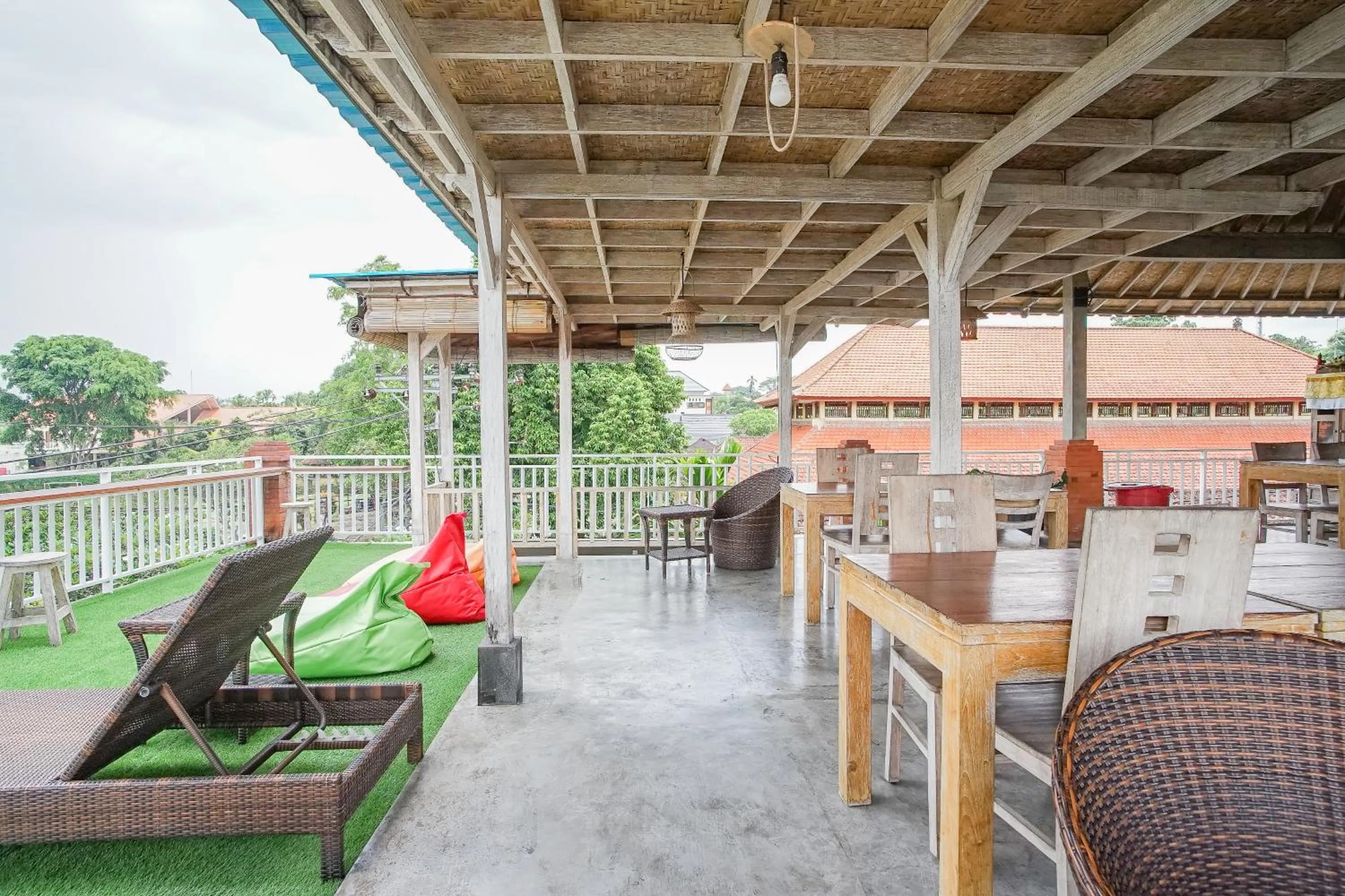 Patio in Kememai Hostel