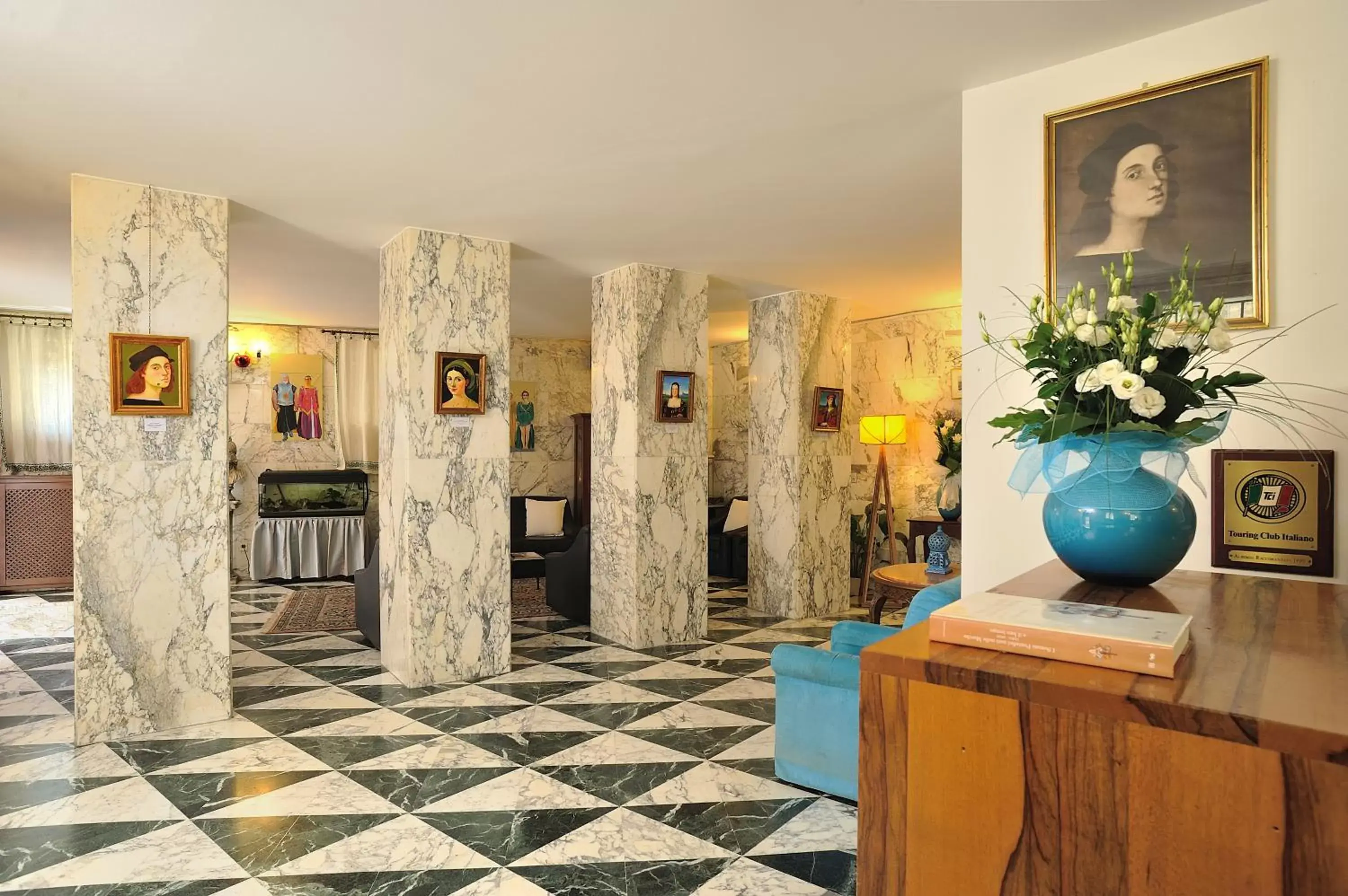 Lobby or reception in Hotel Raffaello