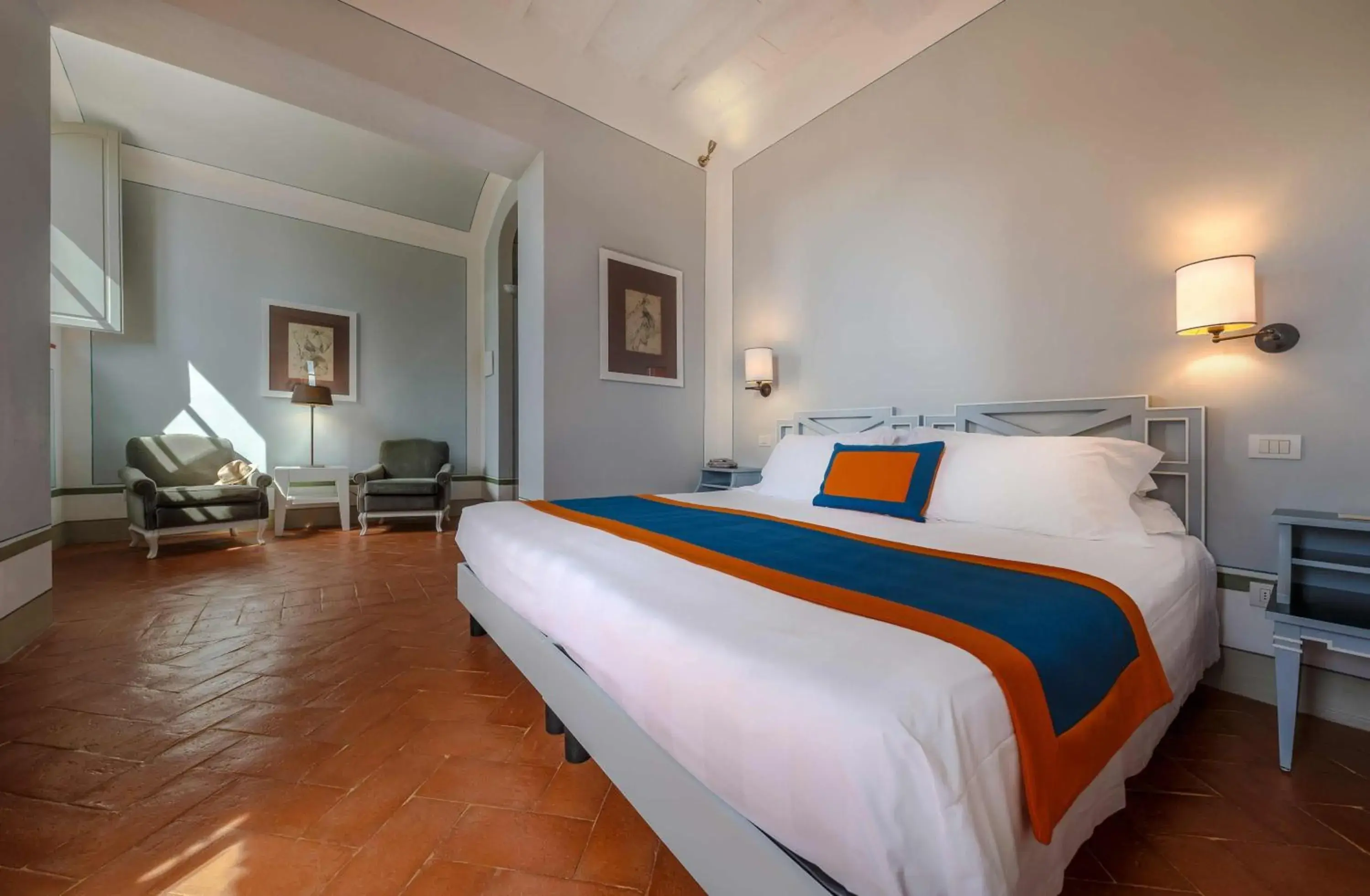 Bed in Borgo Scopeto Wine & Country Relais