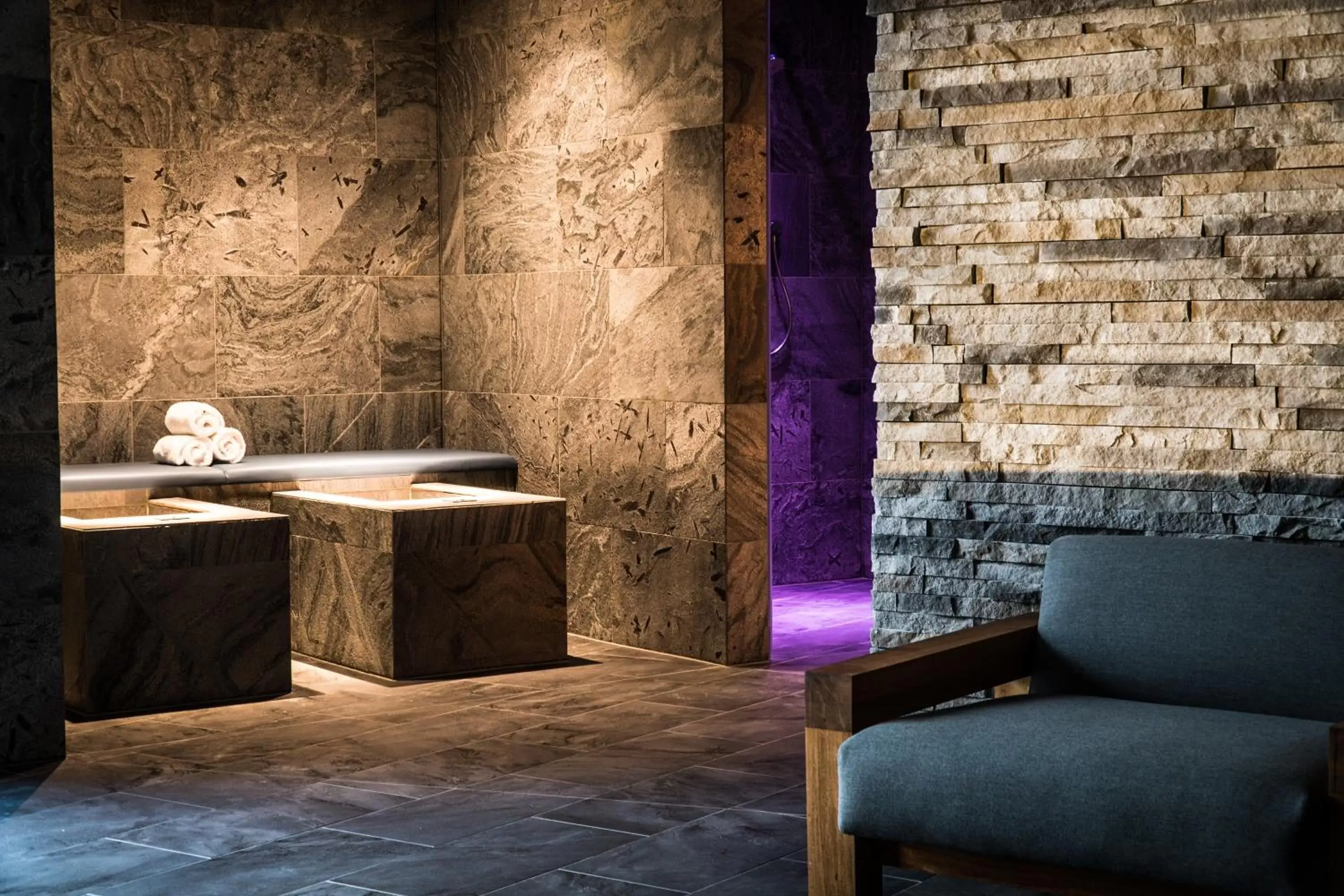 Spa and wellness centre/facilities in The Capra Saas-Fee