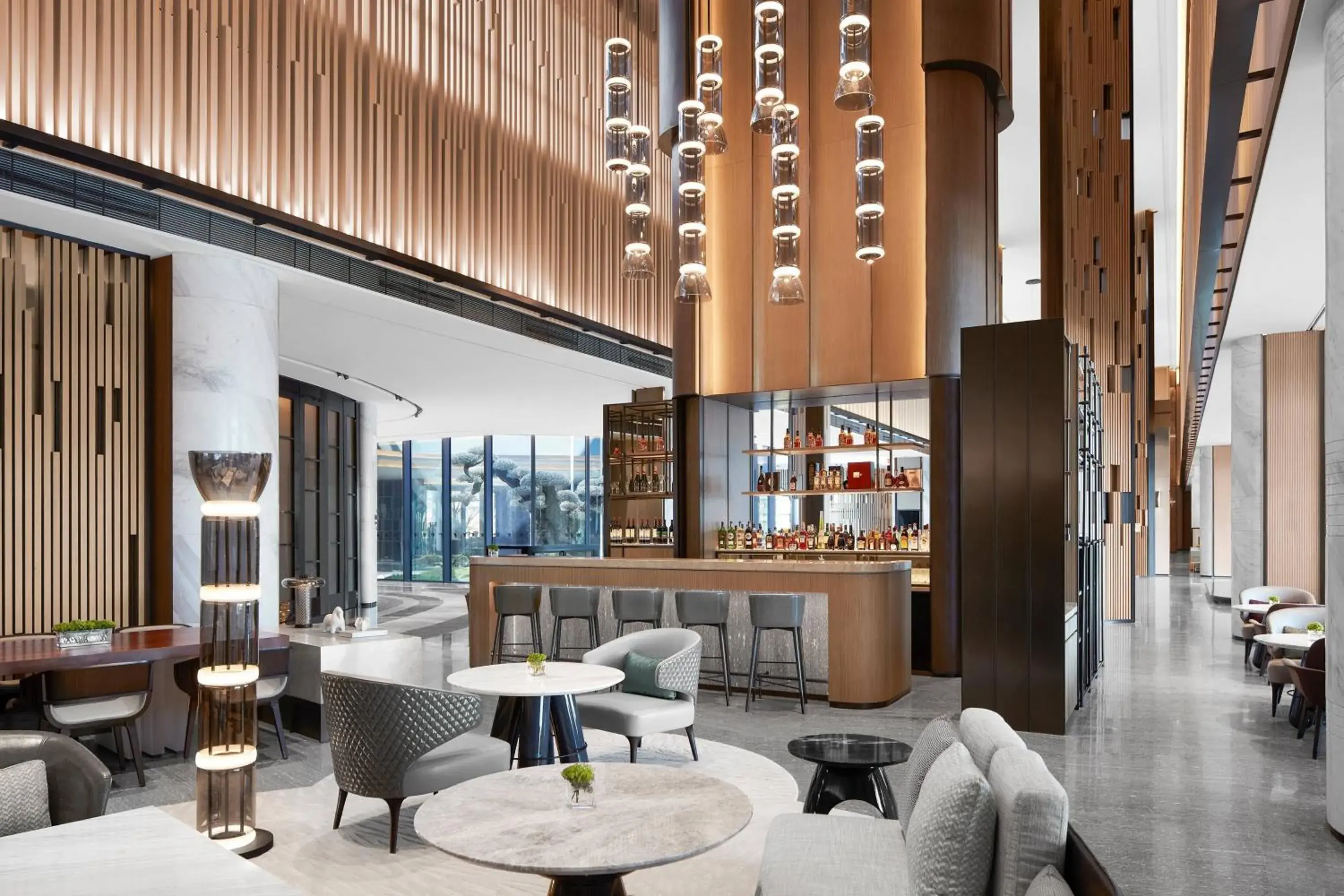 Lobby or reception, Lounge/Bar in JW Marriott Shanghai Fengxian