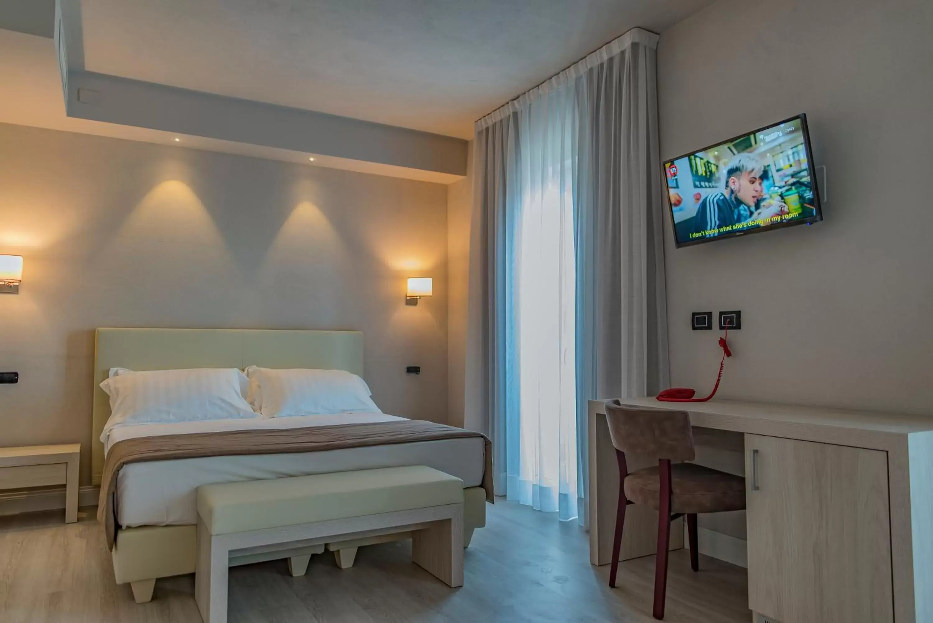 Bedroom, Bed in Hotel Villa Barsanti