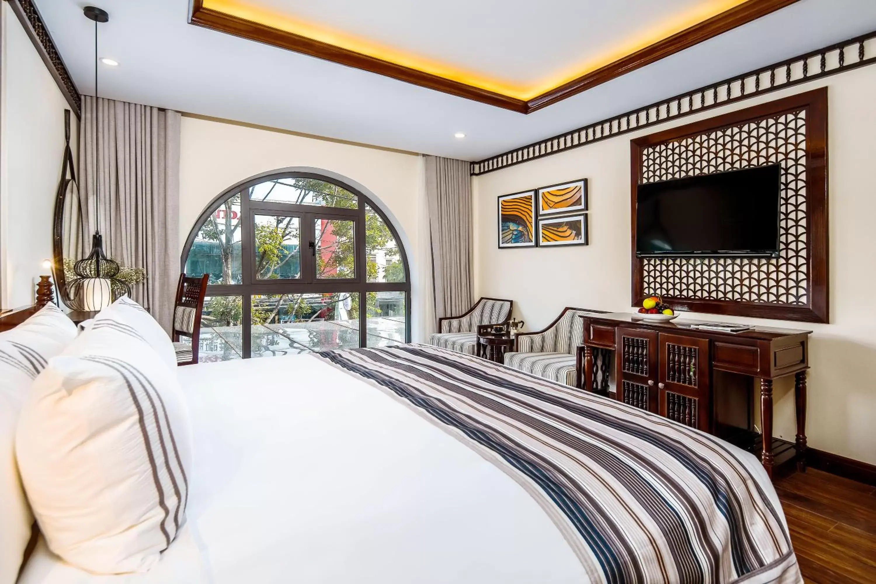 Bed in Le Pavillon Hoi An Paradise Hotel & Spa