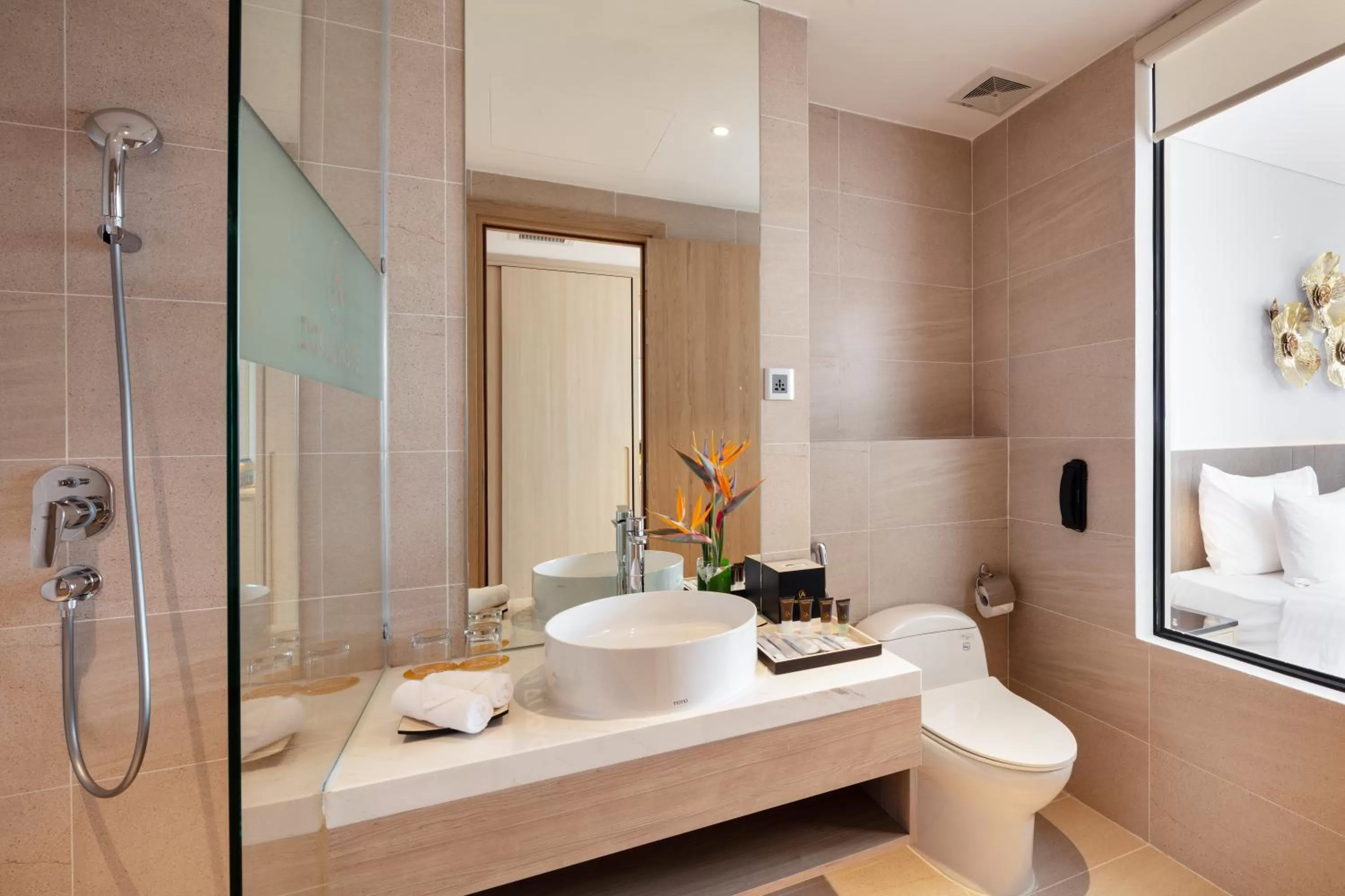 Bathroom in DQua Hotel