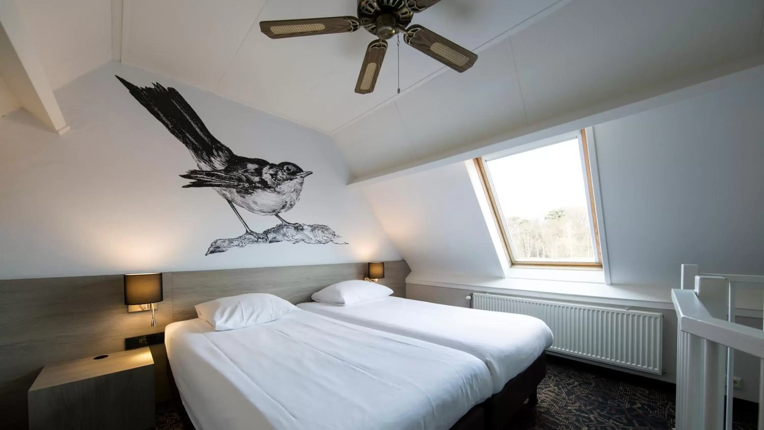 Bed in Fletcher Hotel-Restaurant De Broeierd-Enschede Bed in Fletcher Hotel-Restaurant De Broeierd-Enschede