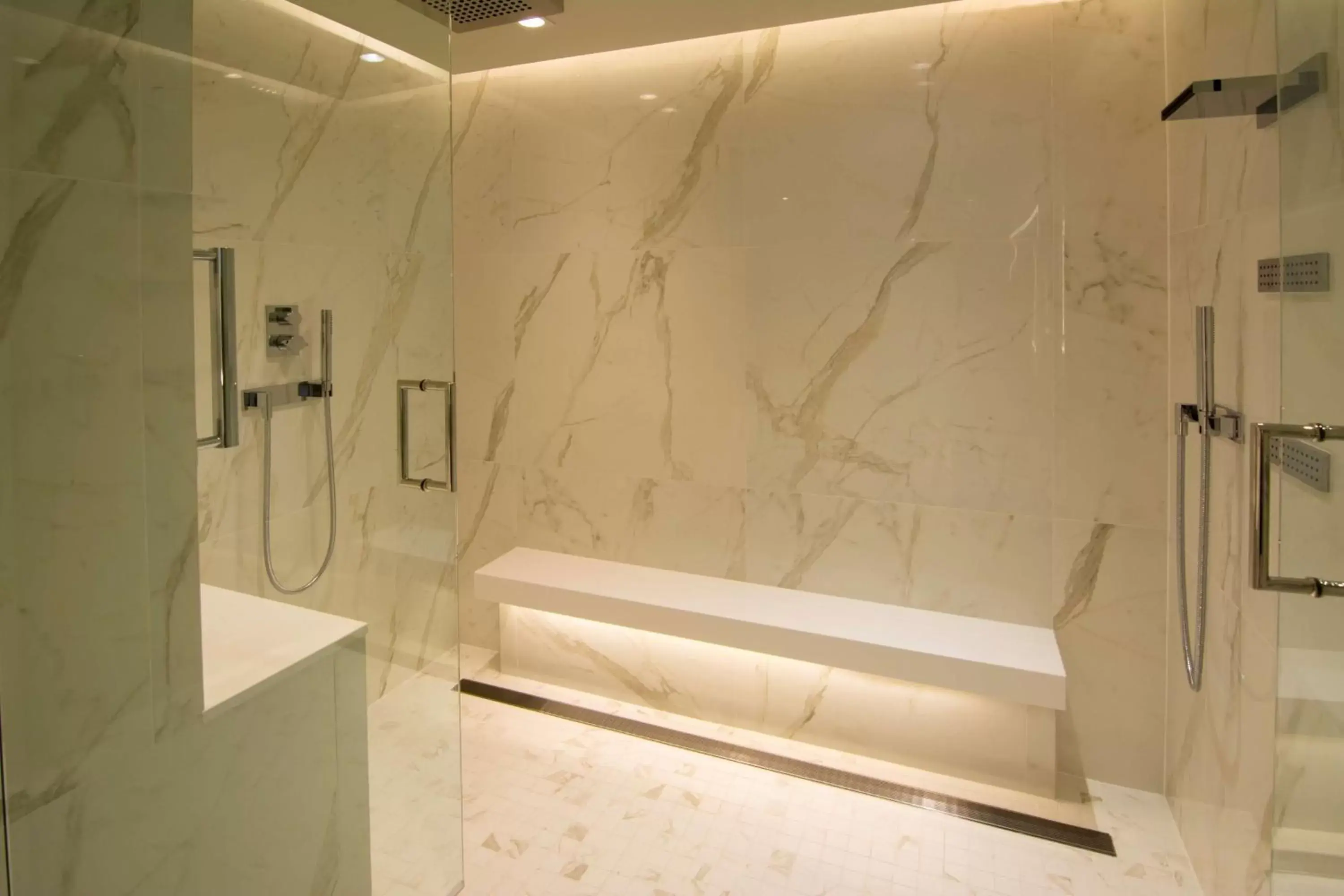 Shower, Bathroom in The Benson Portland, Curio Collection by Hilton