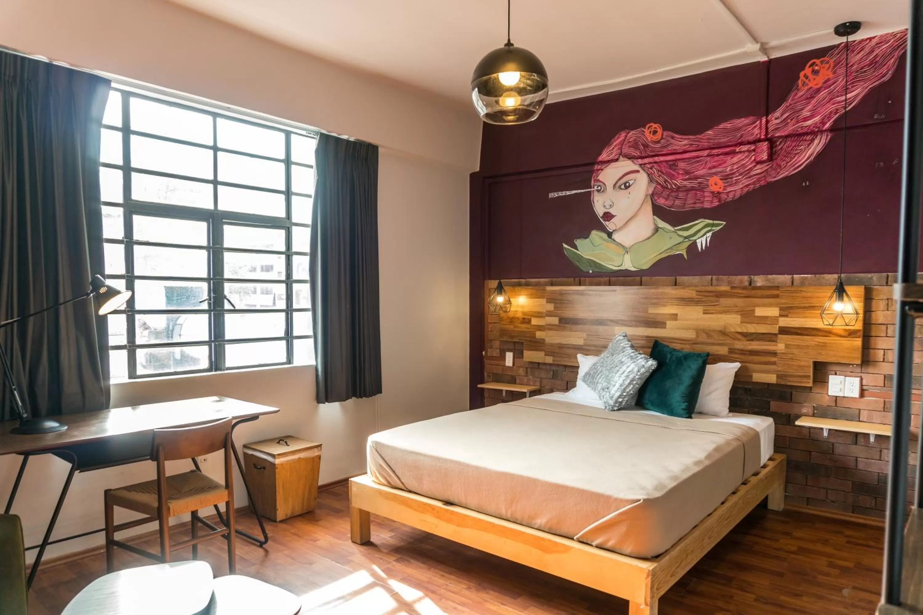 Photo of the whole room, Bed in Selina Mexico City Downtown