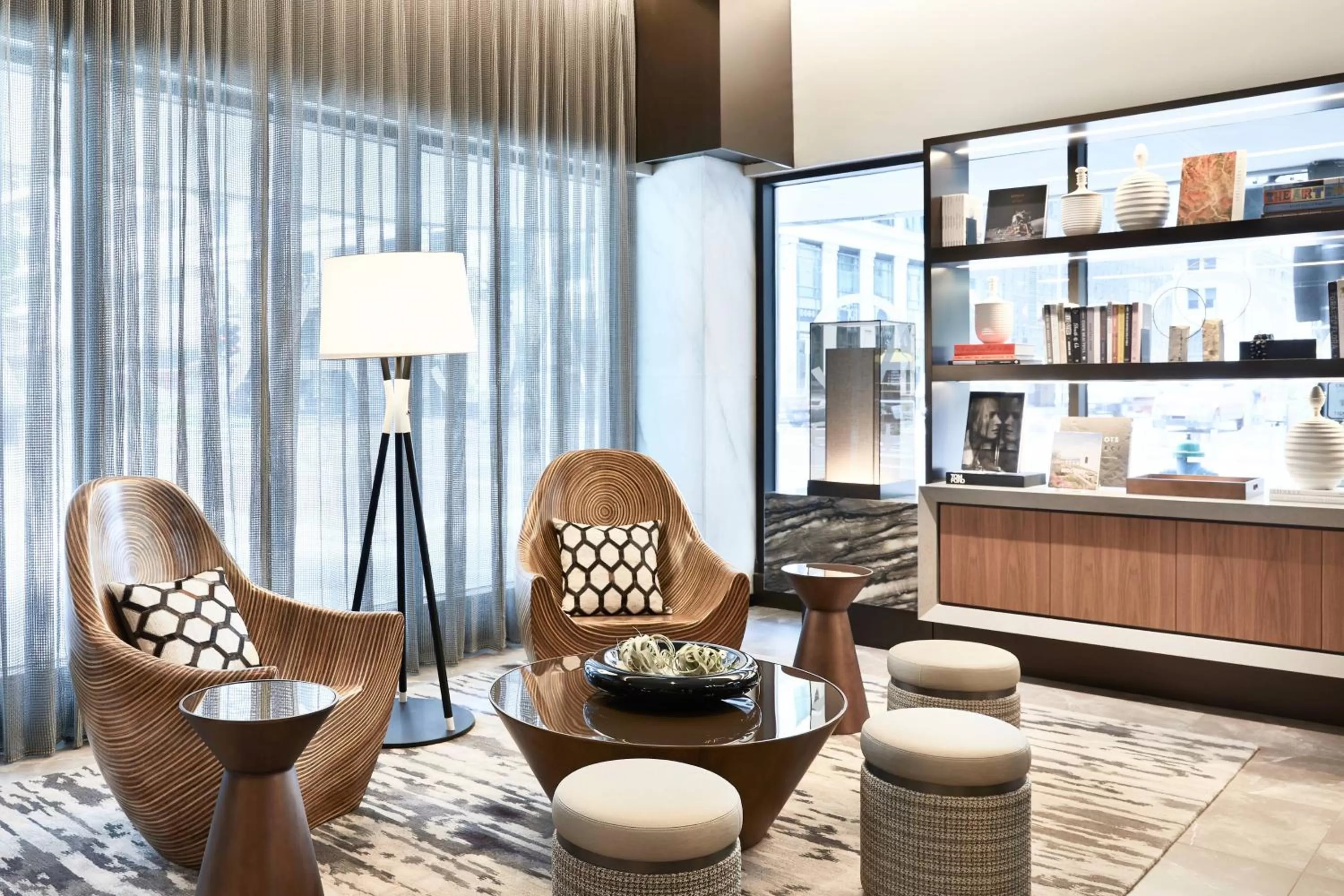 Lobby or reception in AC Hotel Houston Downtown