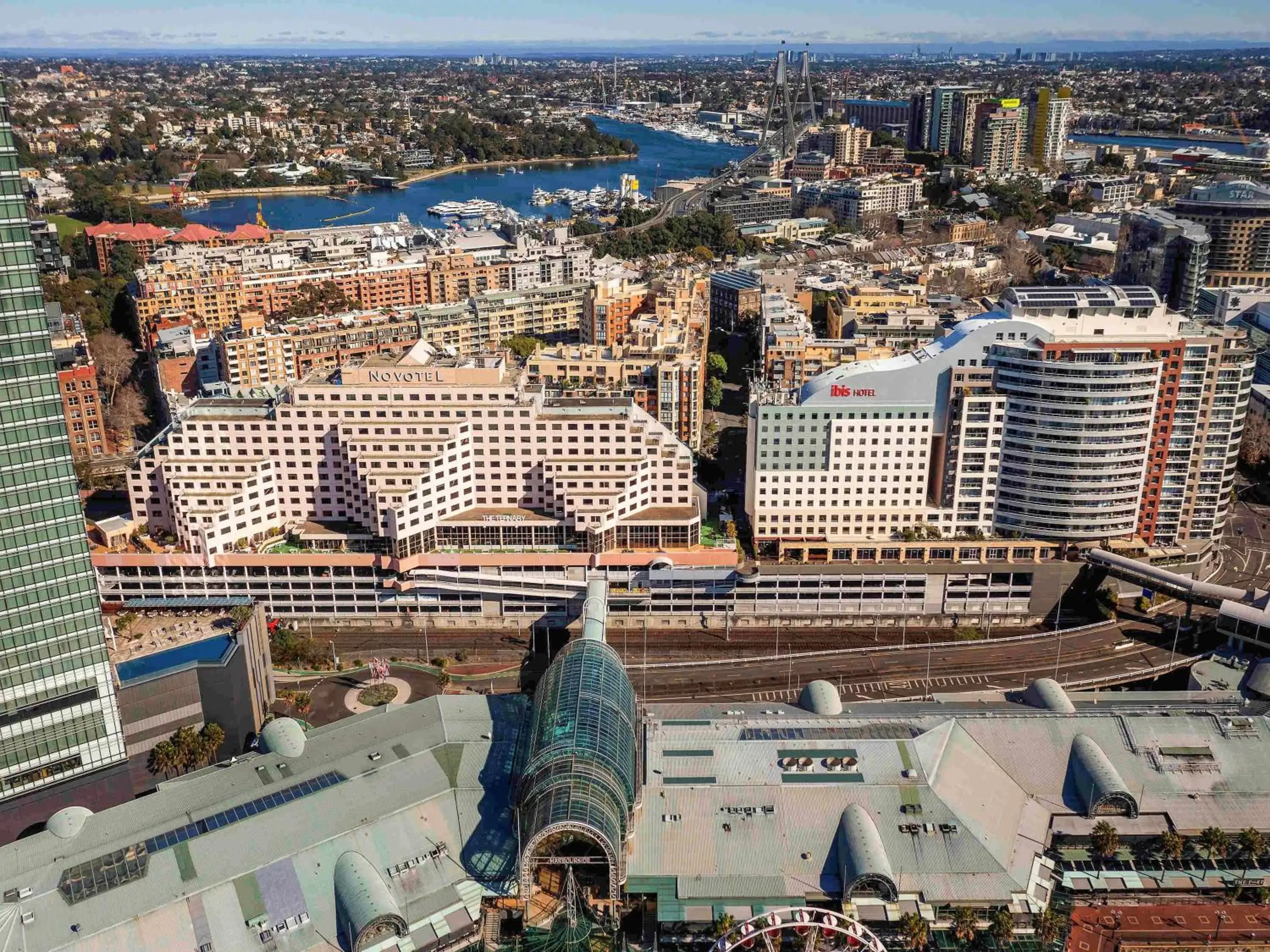 Property building, Bird's-eye View in ibis Sydney Darling Harbour