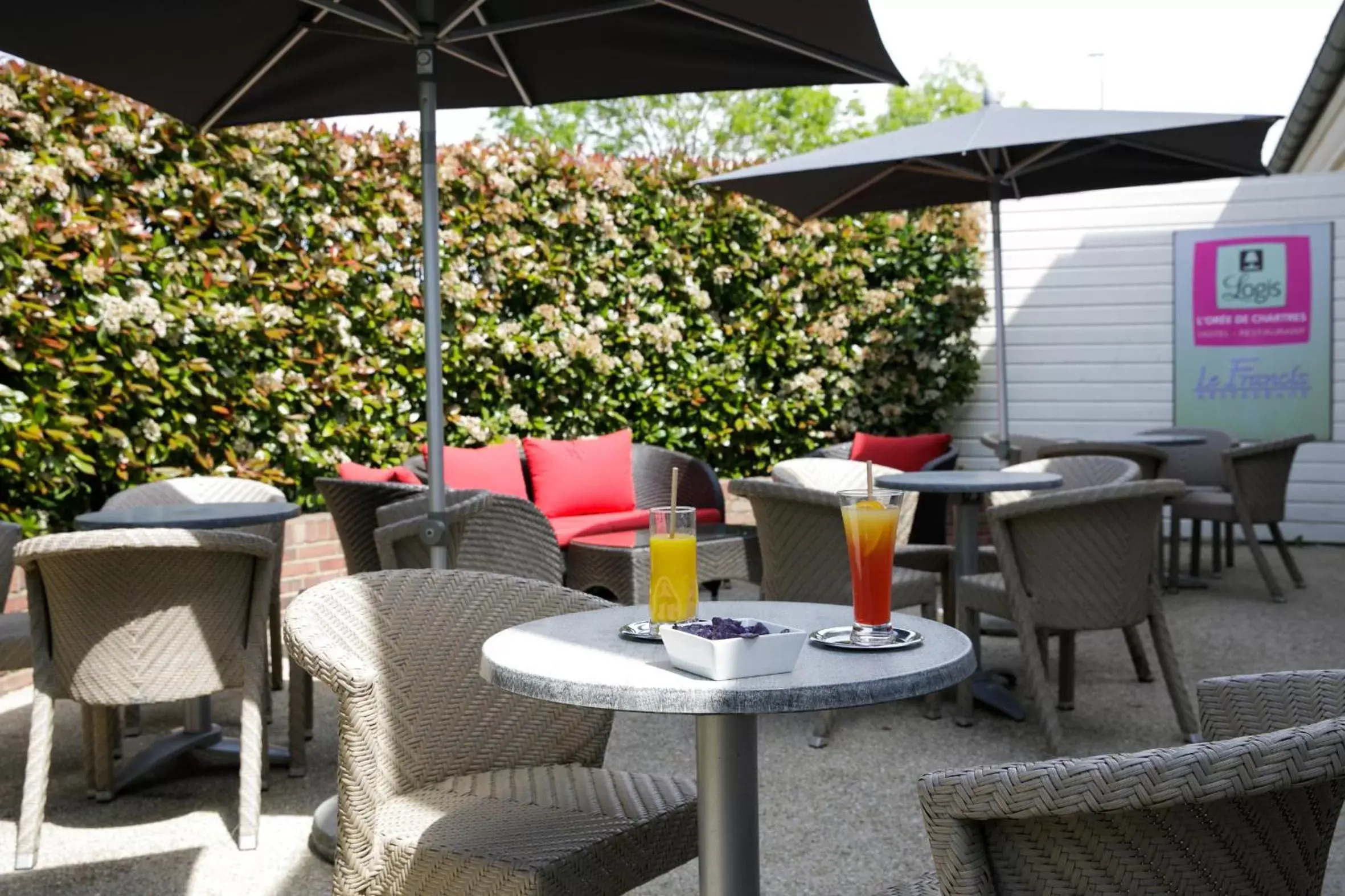 Patio in Logis L'Orée de Chartres - Barjouville