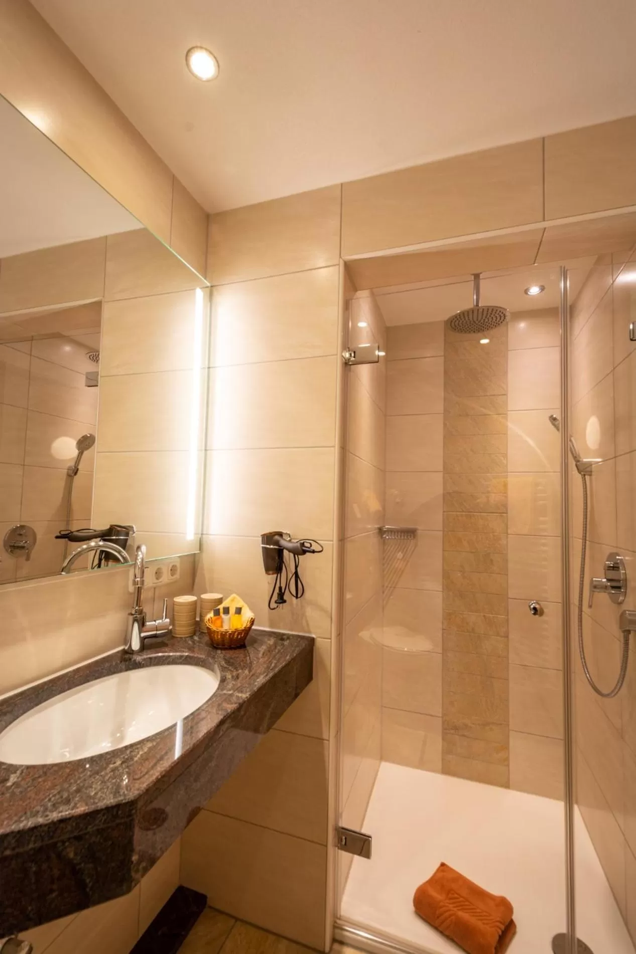 Shower in Boutique Hotel Angerer