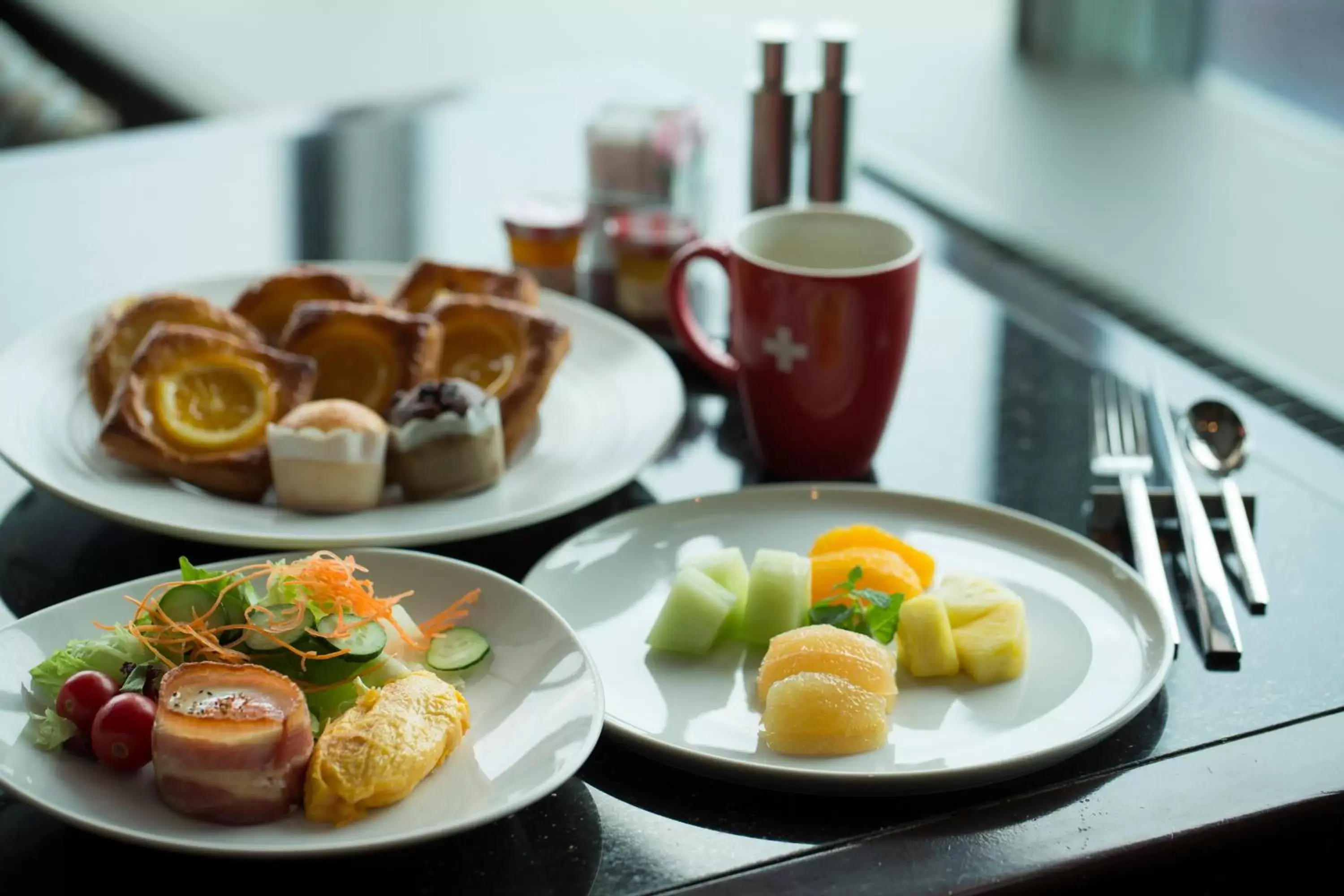 Buffet breakfast in Swissotel Nankai Osaka