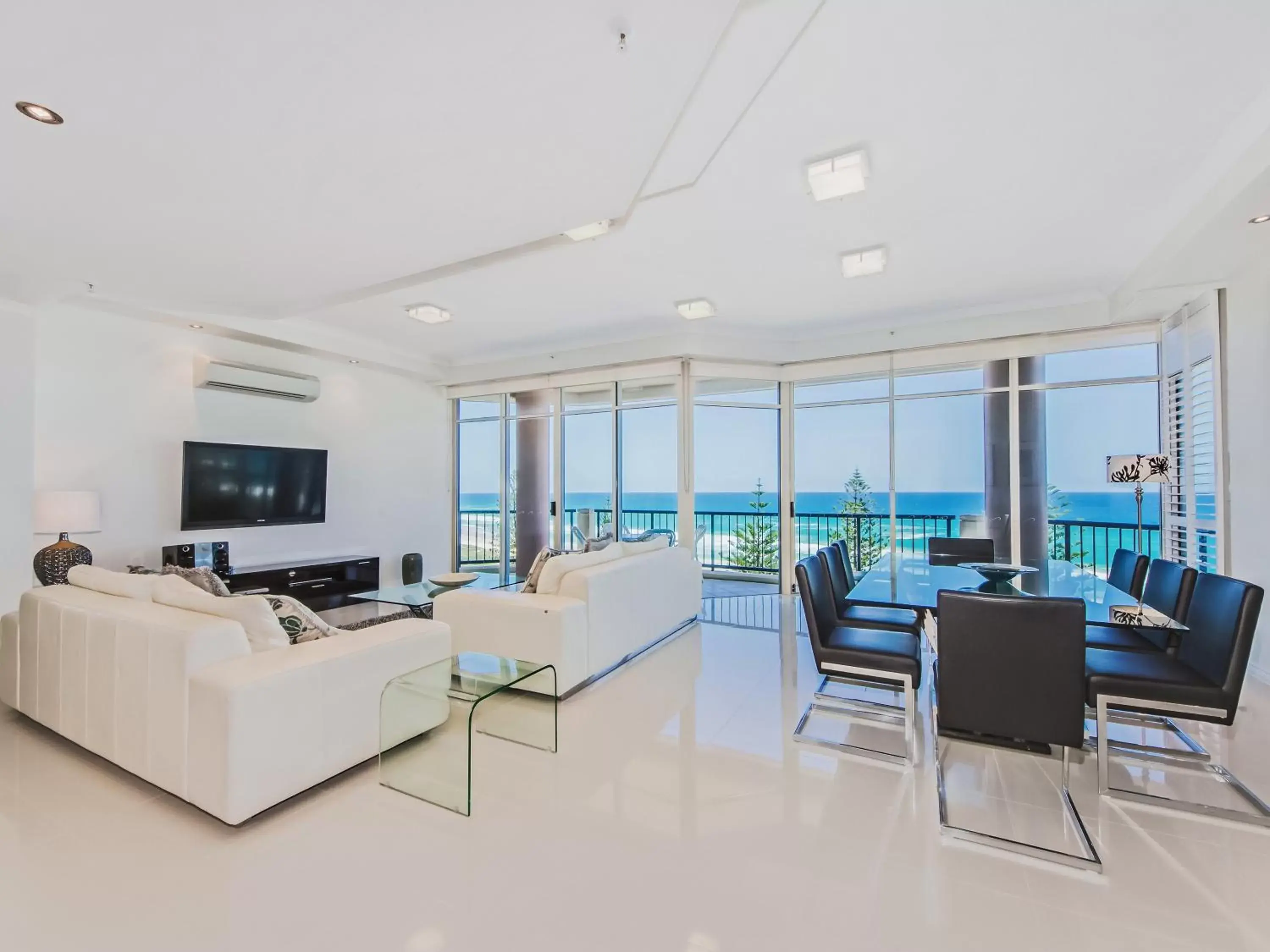 Living room in Oceana On Broadbeach