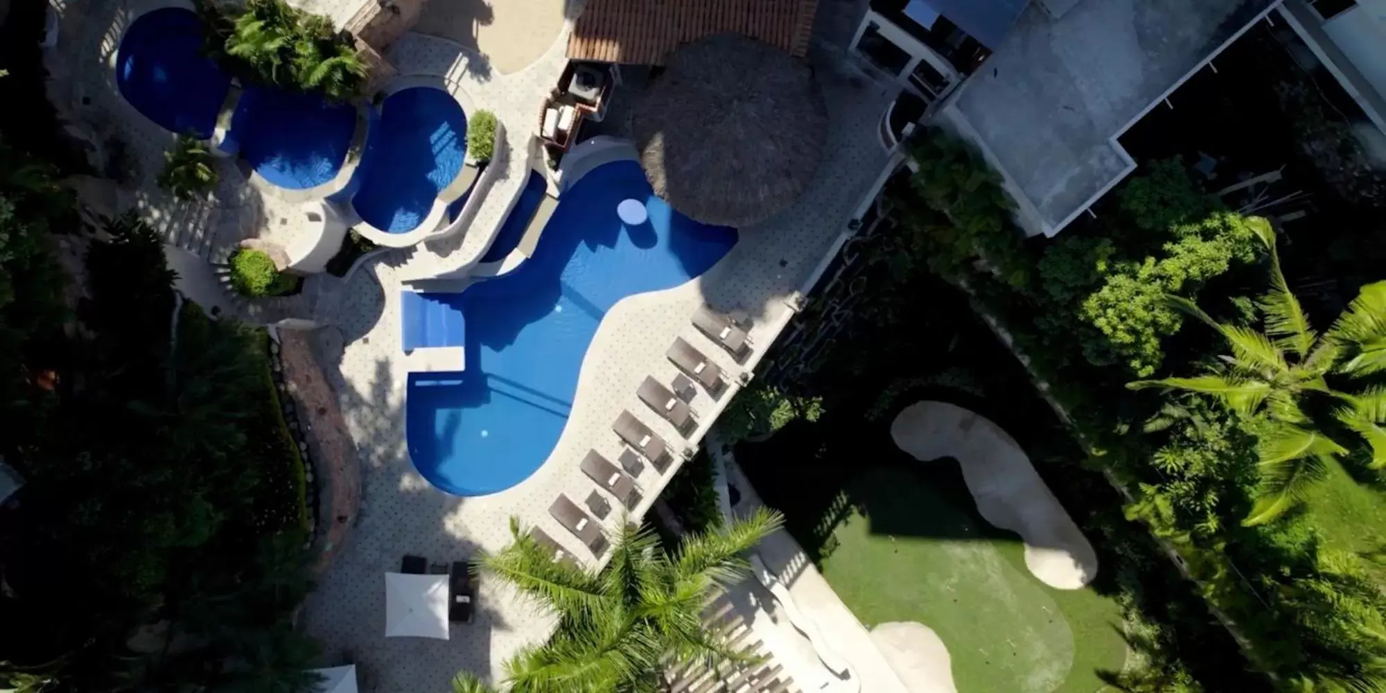 Swimming pool, Bird's-eye View in Marcela Resort & Spa