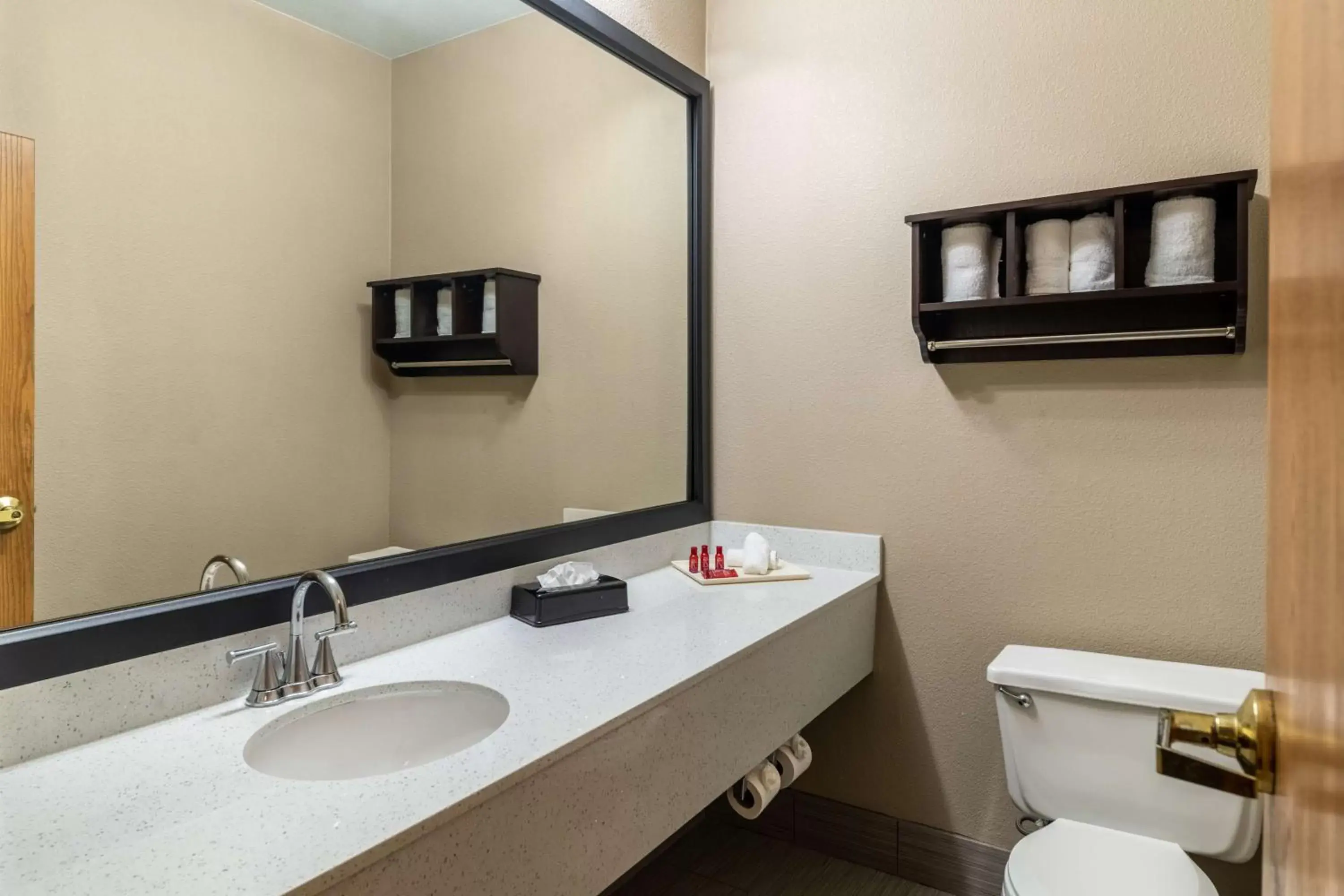 Bedroom, Bathroom in SureStay Plus Hotel by Best Western Plano