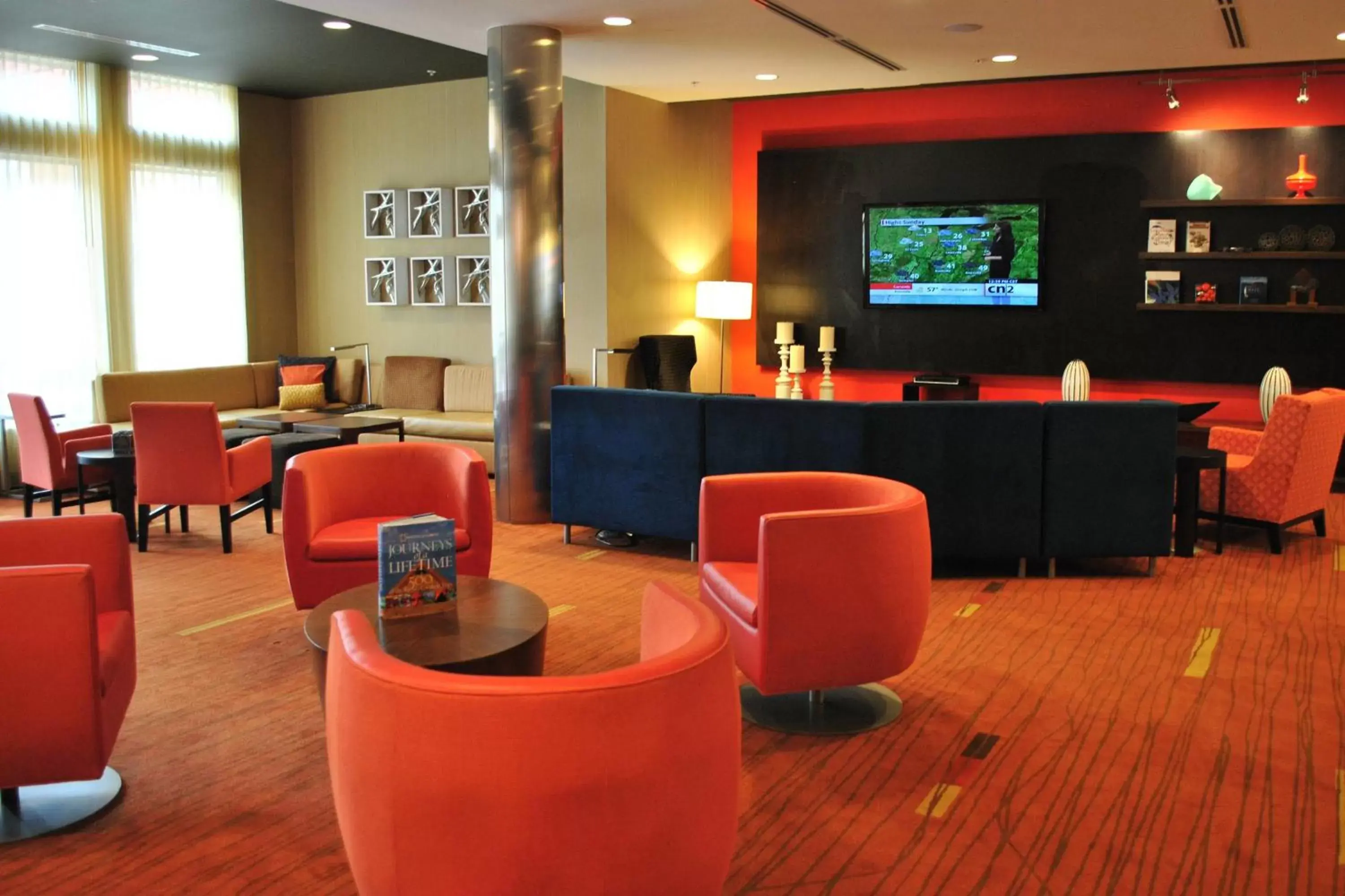 Lobby or reception, Lounge/Bar in Courtyard by Marriott Evansville East