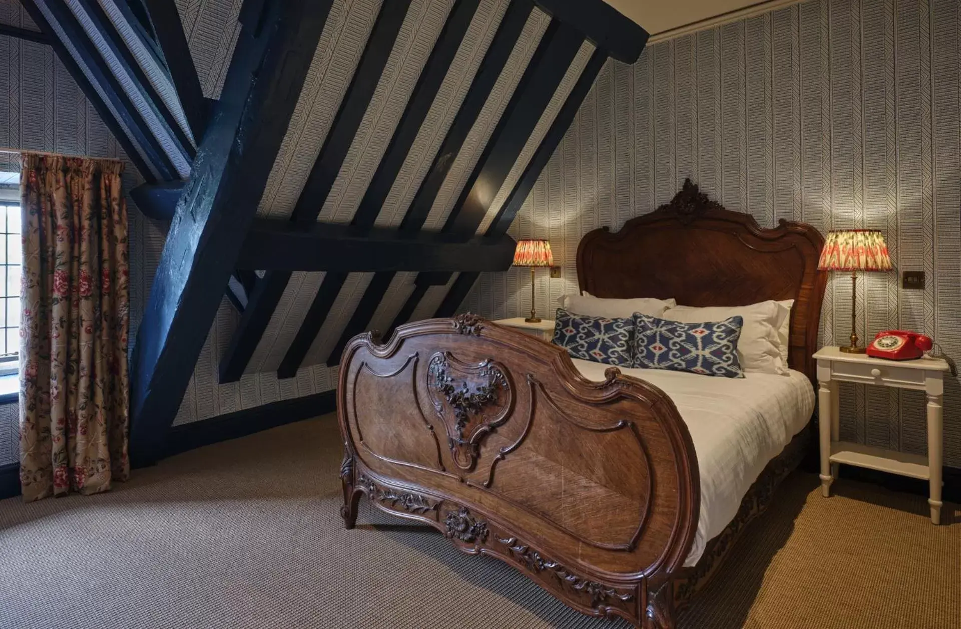 Bed in Old Bell Hotel