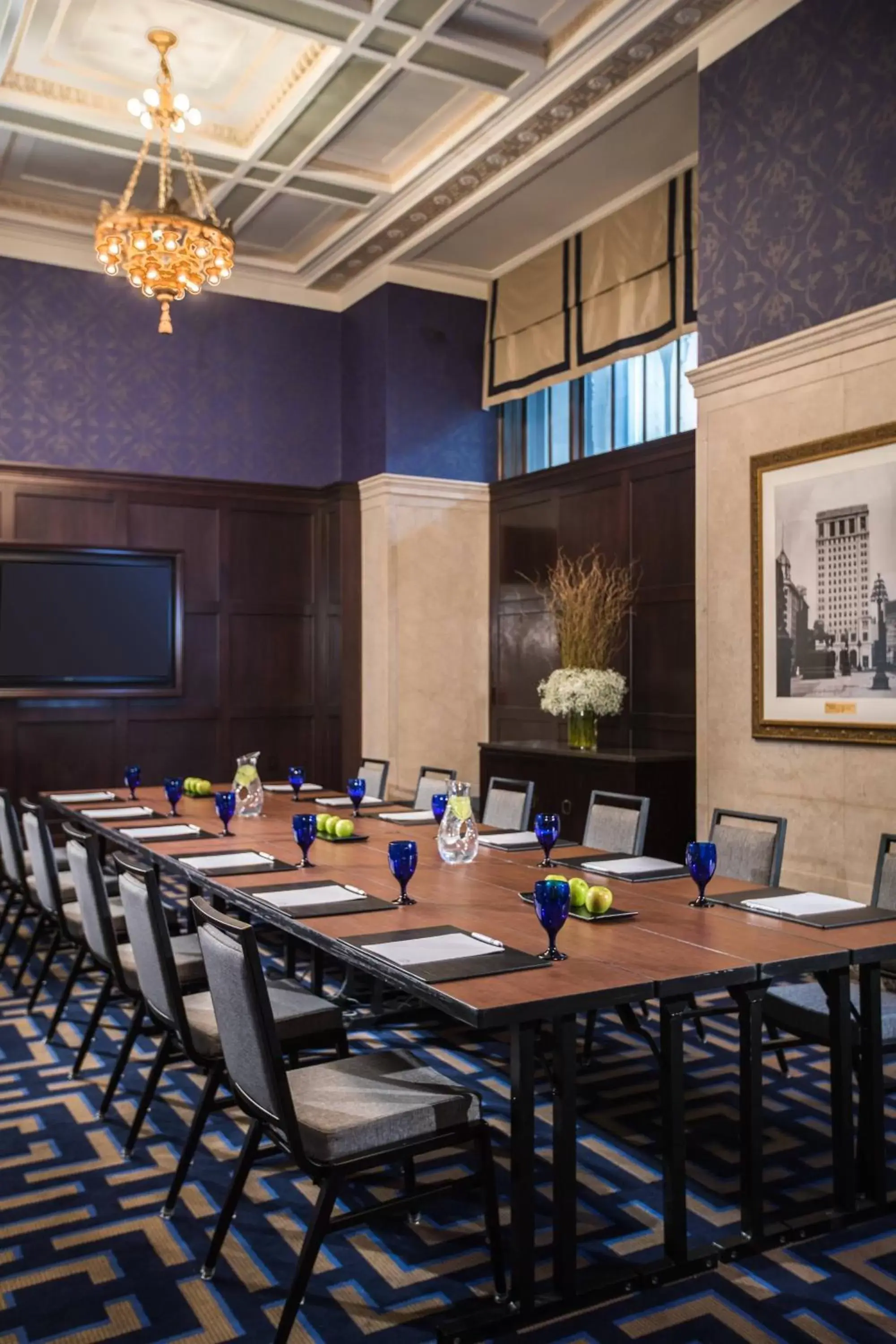 Meeting/conference room in The Notary Hotel, Philadelphia, Autograph Collection