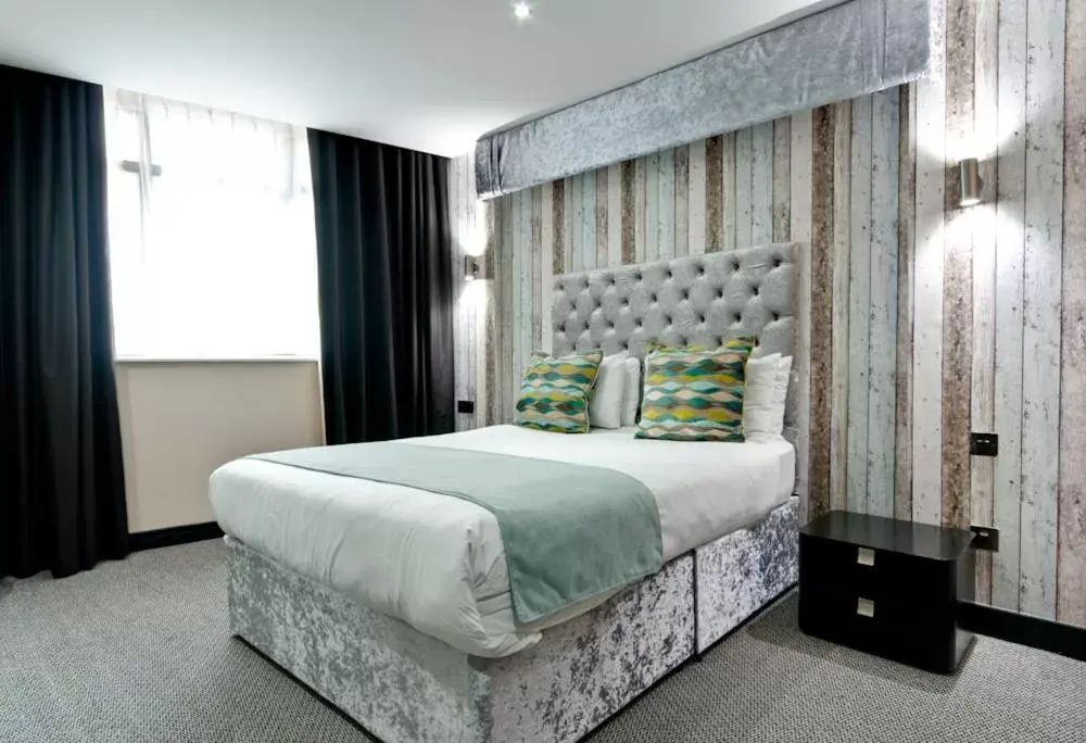 Bed in Print Works Hotel