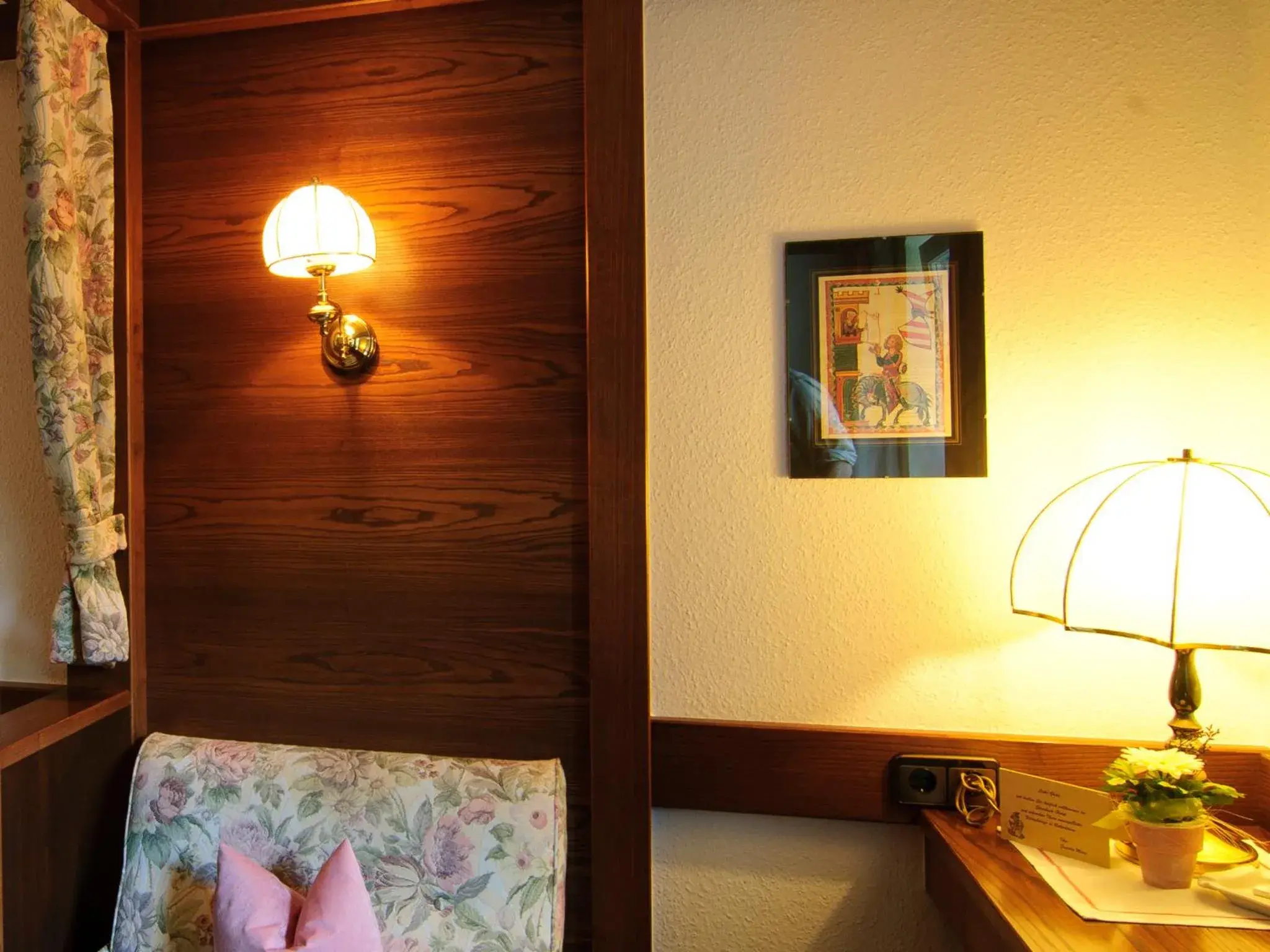 Decorative detail, Bed in Steinbach-Hotel