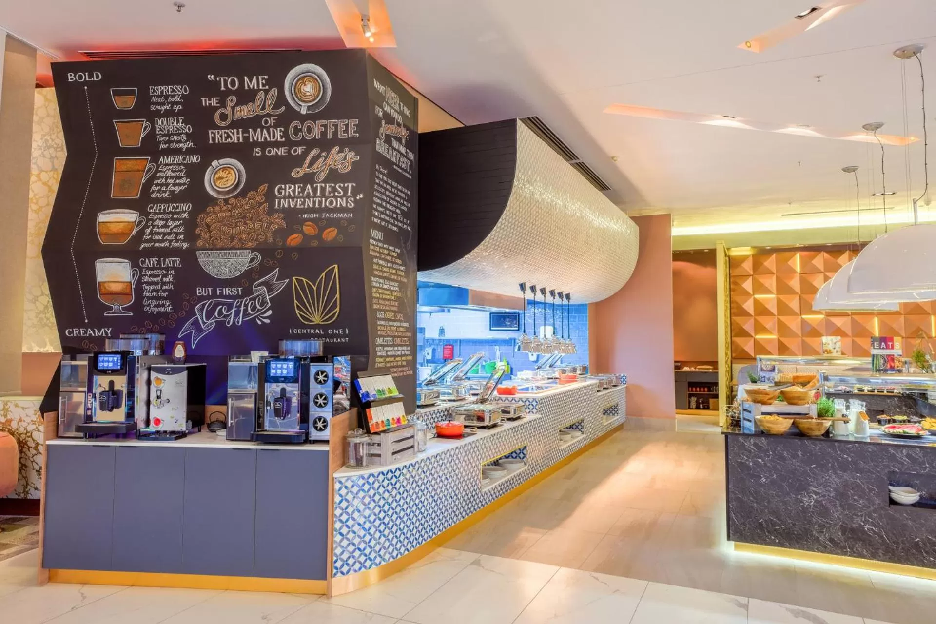 Breakfast in Radisson Blu Gautrain Hotel, Sandton Johannesburg