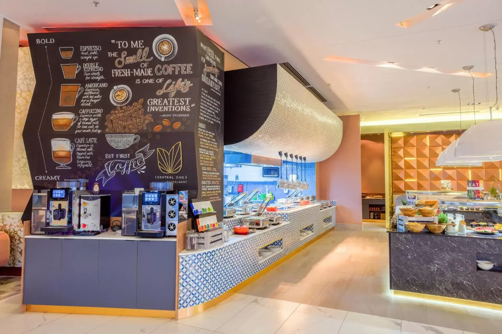 Breakfast in Radisson Blu Gautrain Hotel, Sandton Johannesburg Breakfast in Radisson Blu Gautrain Hotel, Sandton Johannesburg