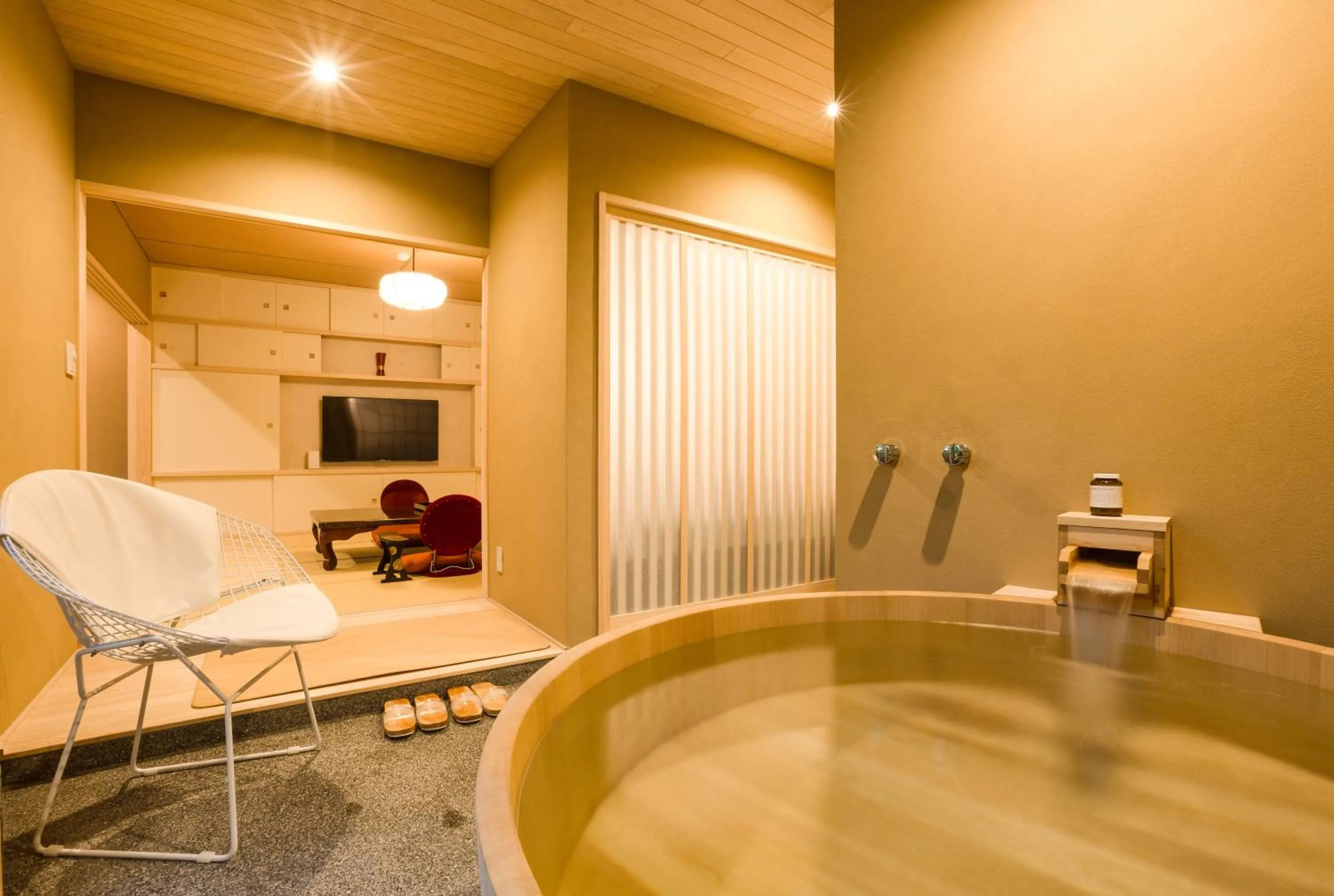 Bathroom in Kyoto Nanzenji Ryokan Yachiyo Established in 1915