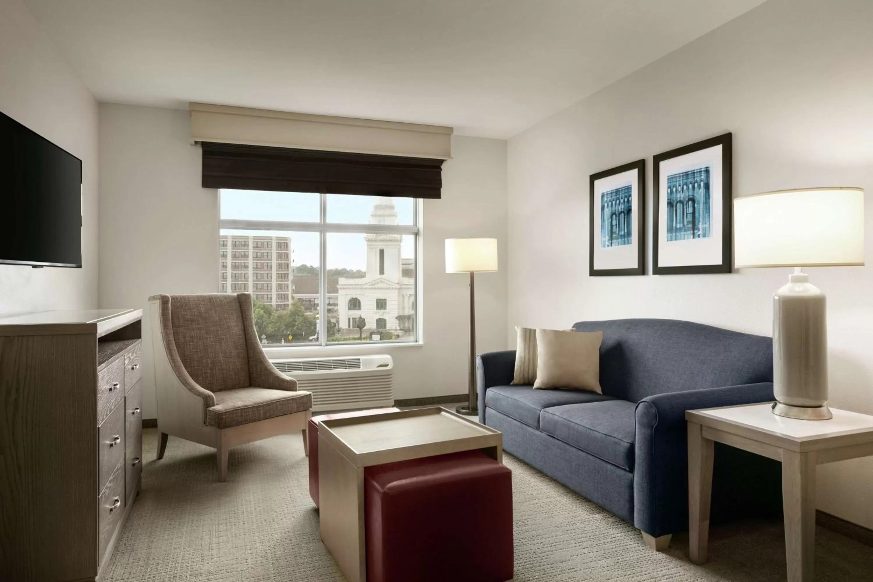 Living room in Homewood Suites By Hilton Worcester