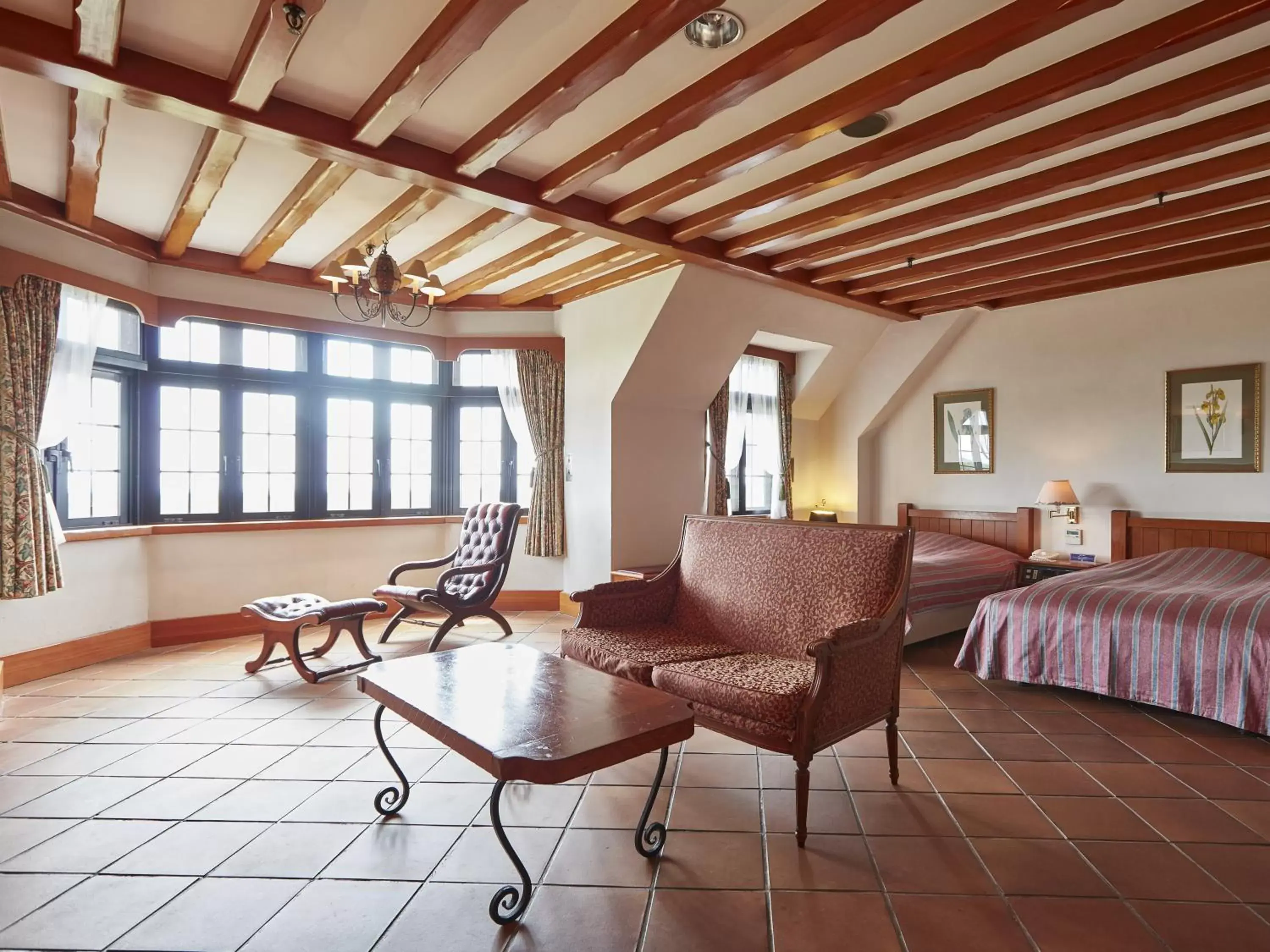 Photo of the whole room, Seating Area in Wellness Forest Nasu