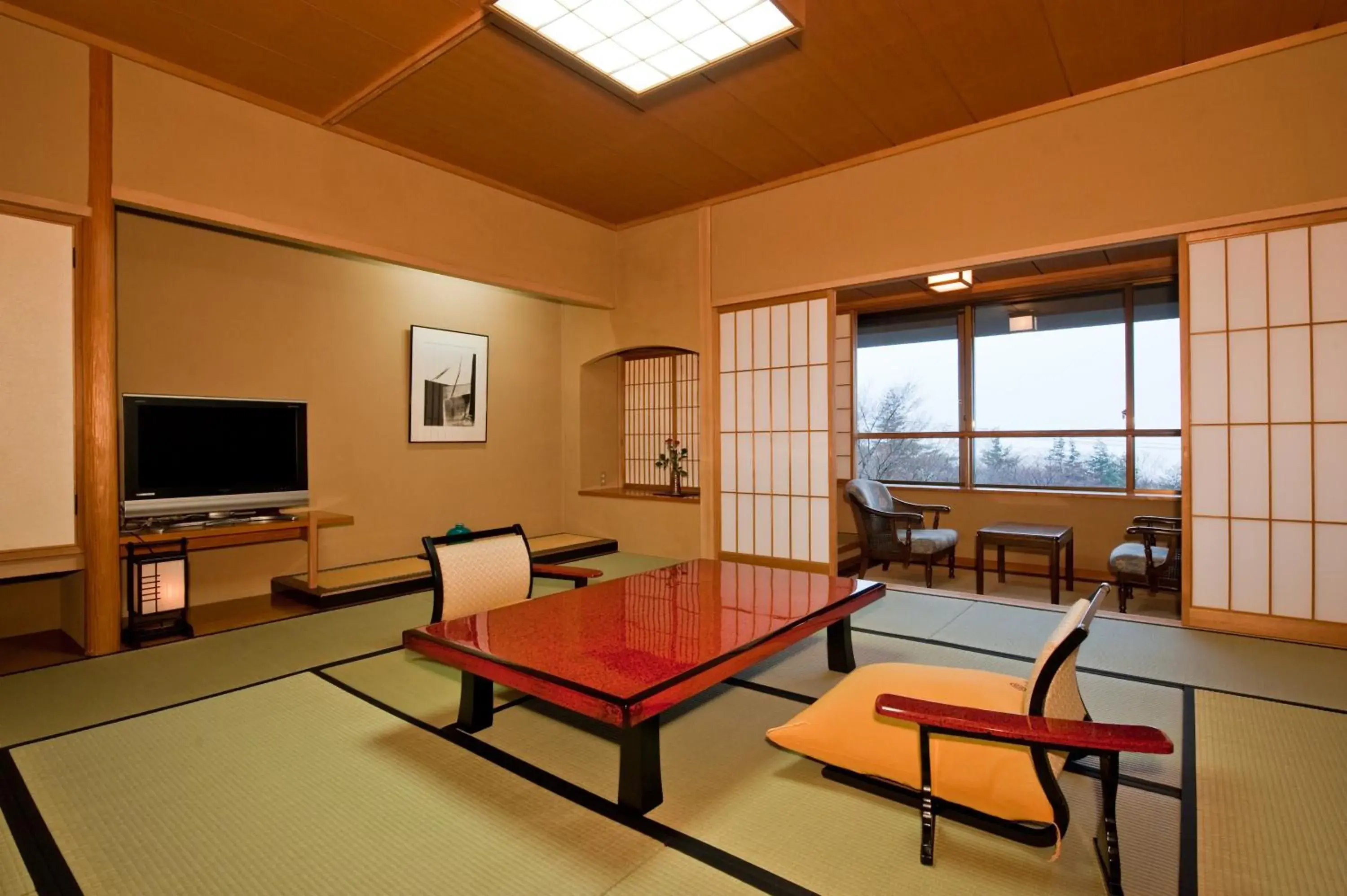 Garden view, Seating Area in Nasu Onsen Sanraku