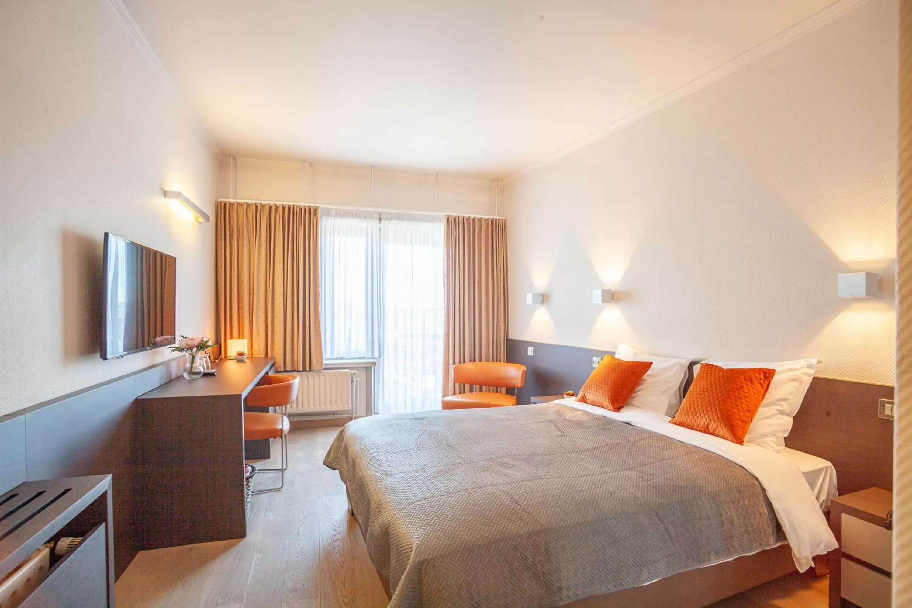 Bed in Hotel Monaco Zeebrugge Beach by Rikas Hotels Bed in Hotel Monaco Zeebrugge Beach by Rikas Hotels