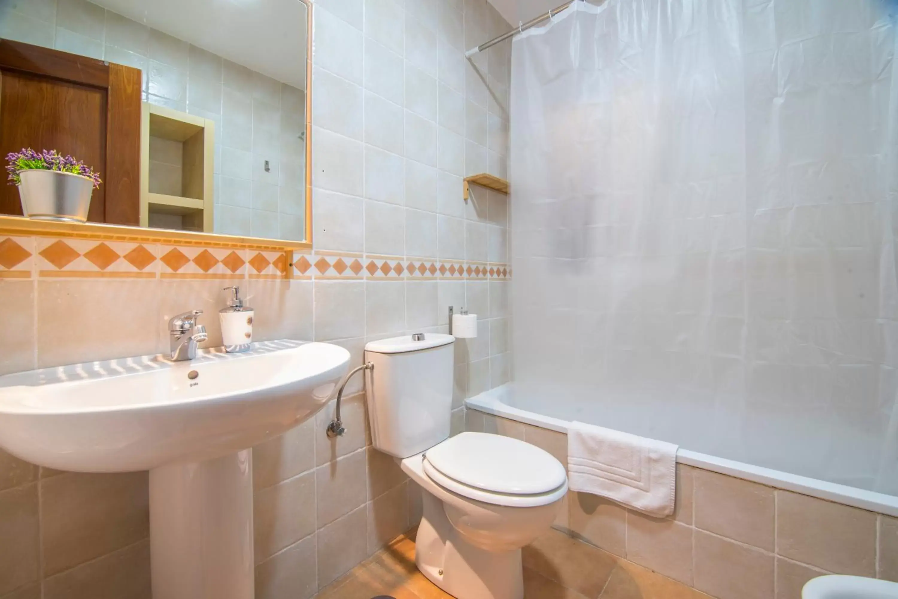 Bathroom in Apartamentos Granata