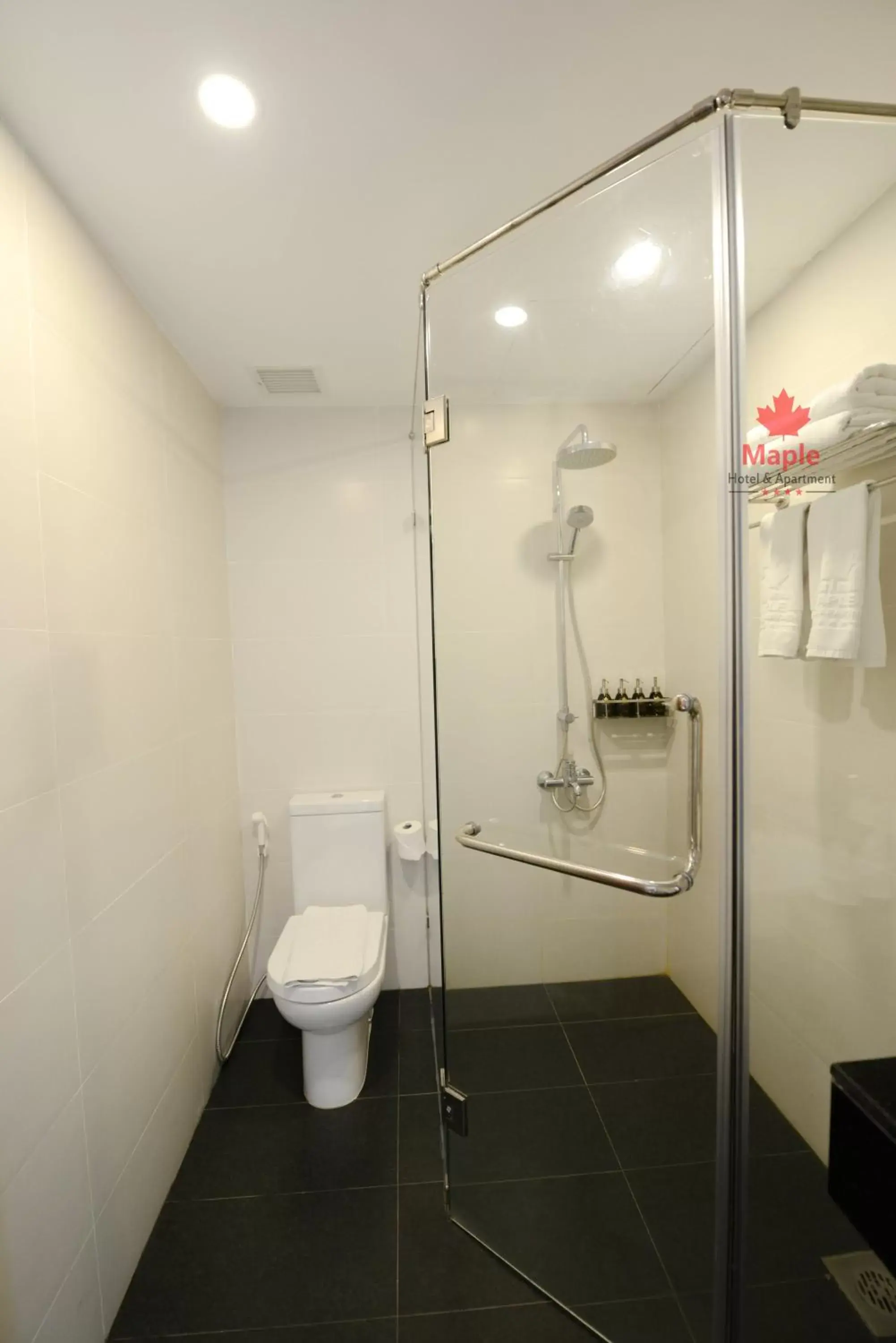 Shower, Bathroom in Maple Hotel & Apartment