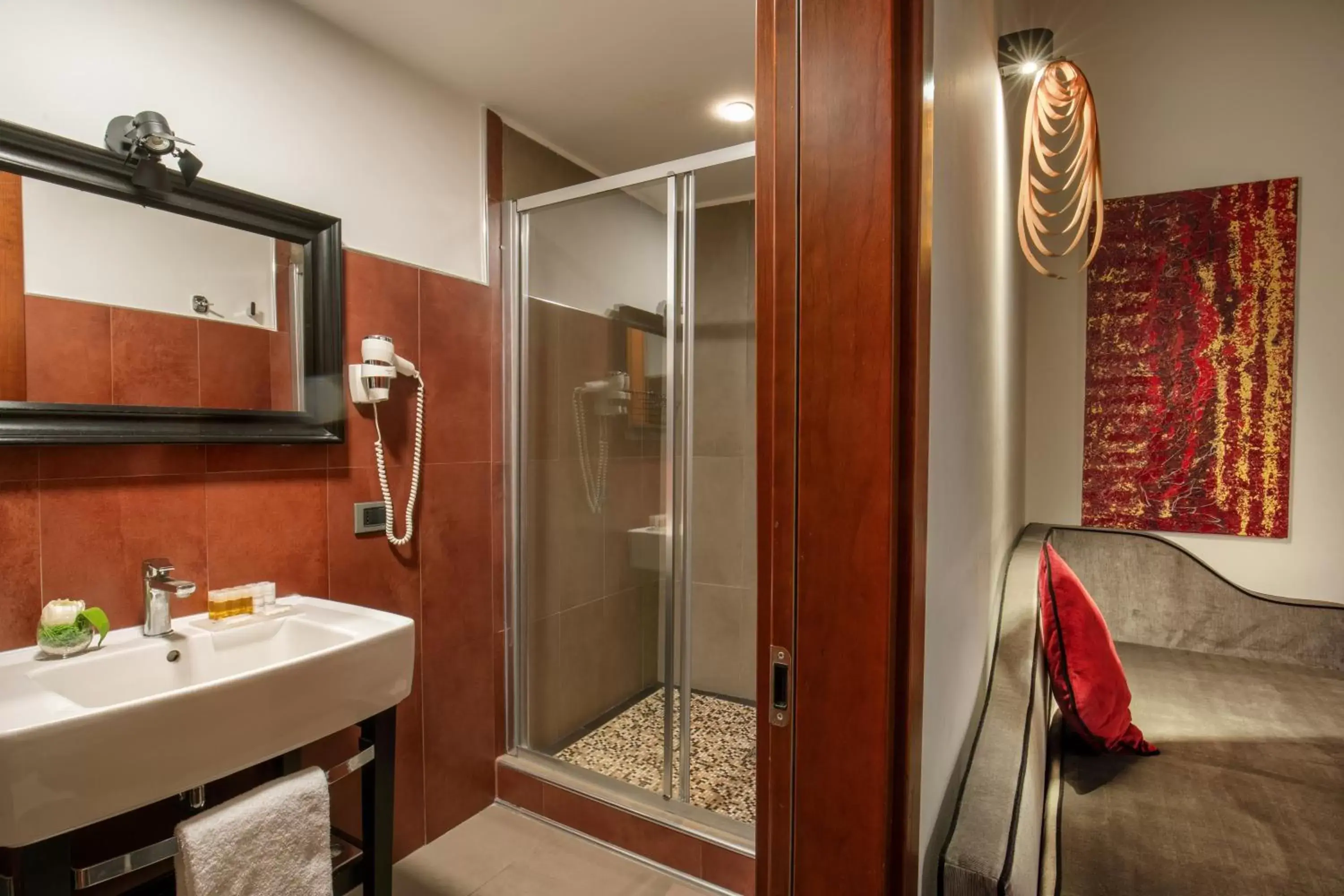 Shower, Bathroom in Navona Colors Hotel