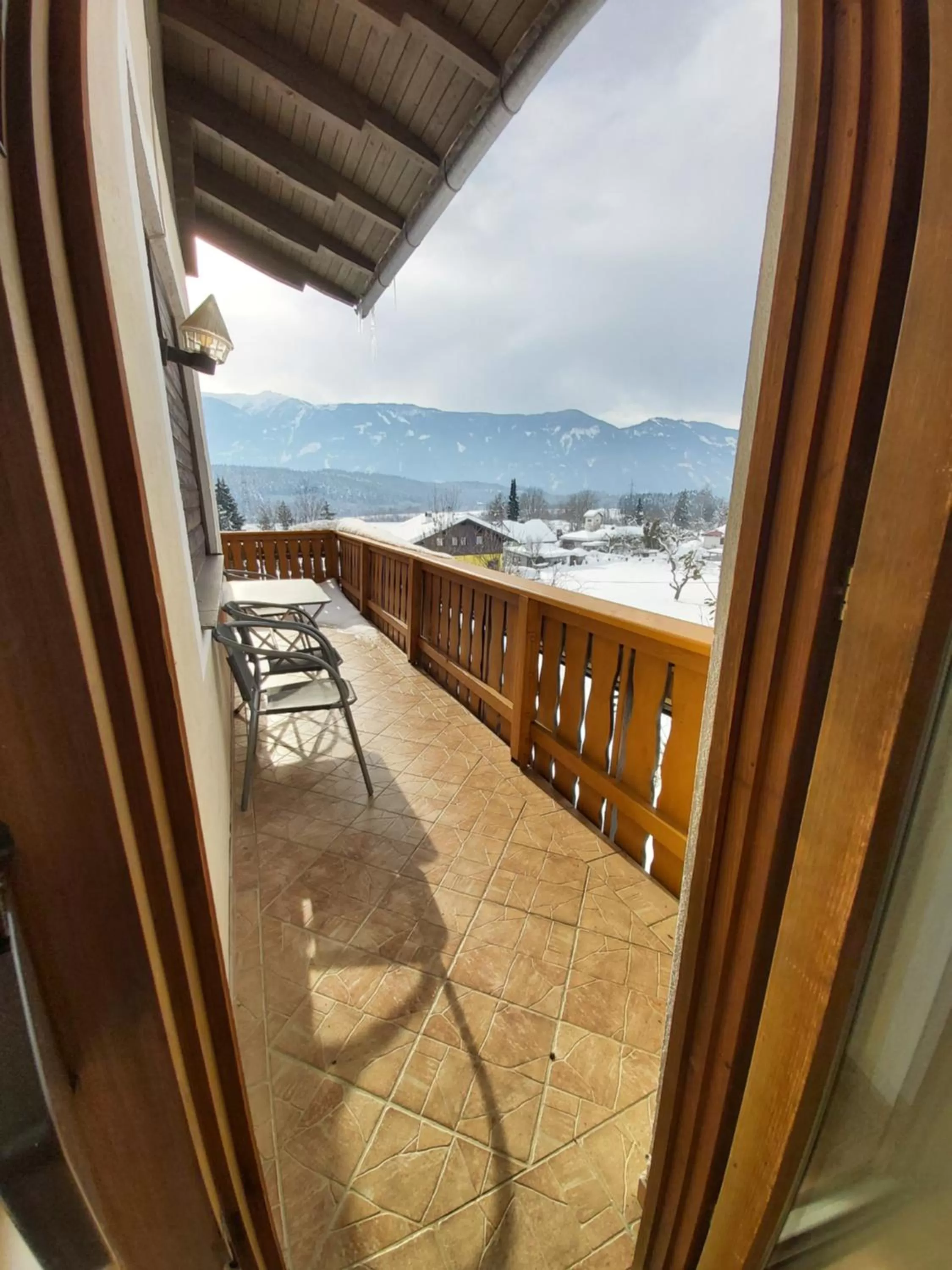 Balcony/Terrace in B&B Pension Karlsdorfer Hof