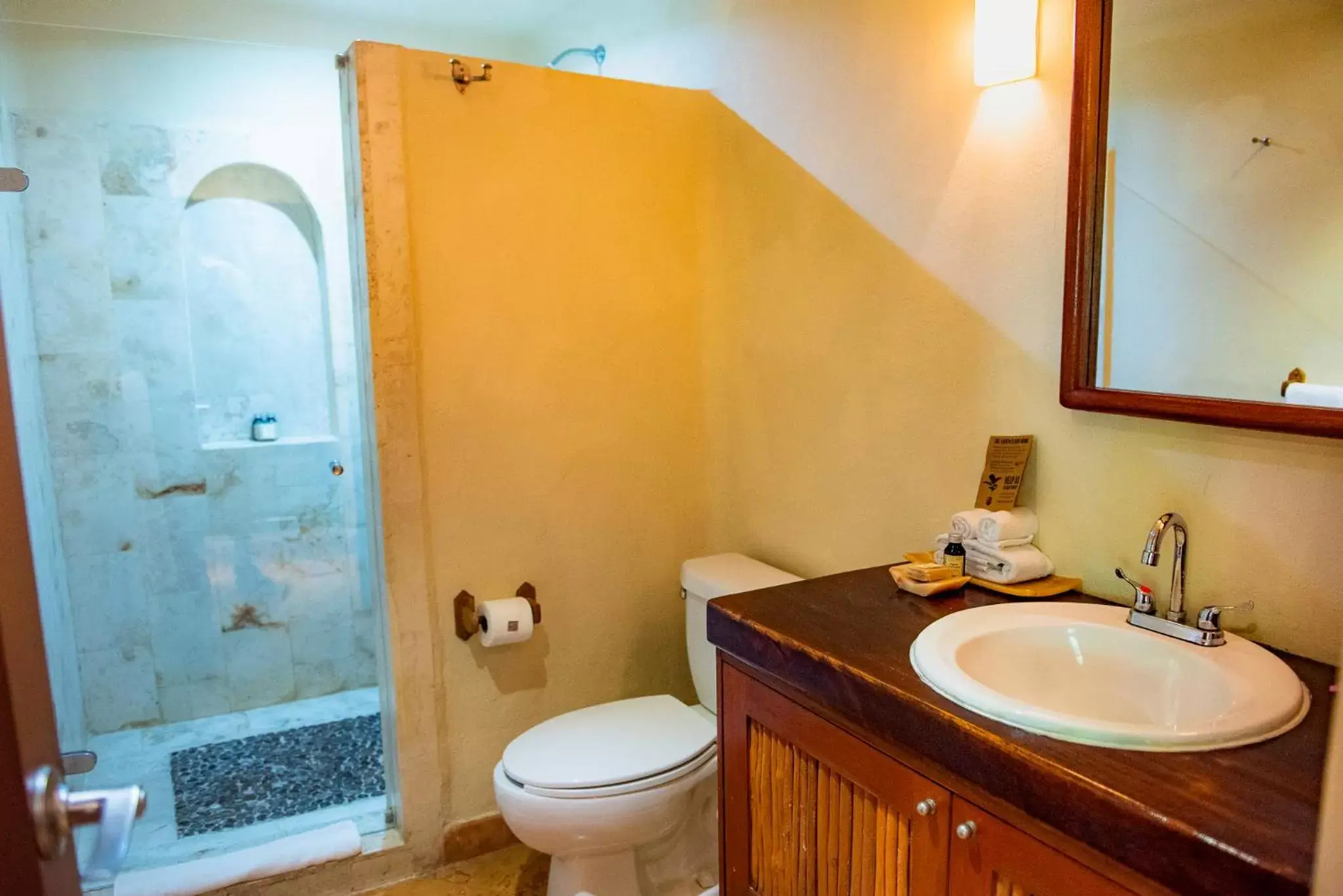 Shower, Bathroom in Villas Sacbe Condo Hotel and Beach Club