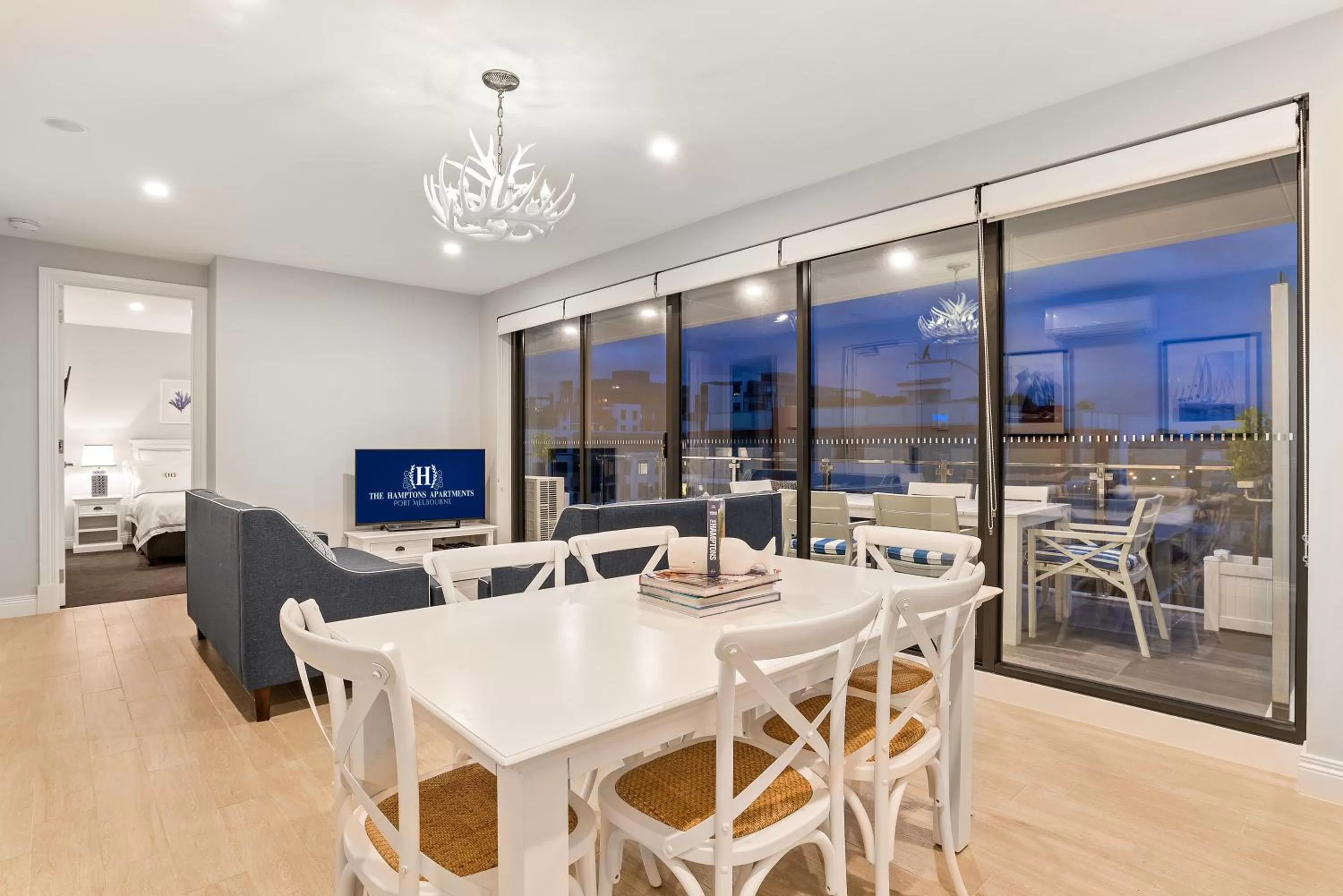 Dining area in The Hamptons Apartments - Port Melbourne