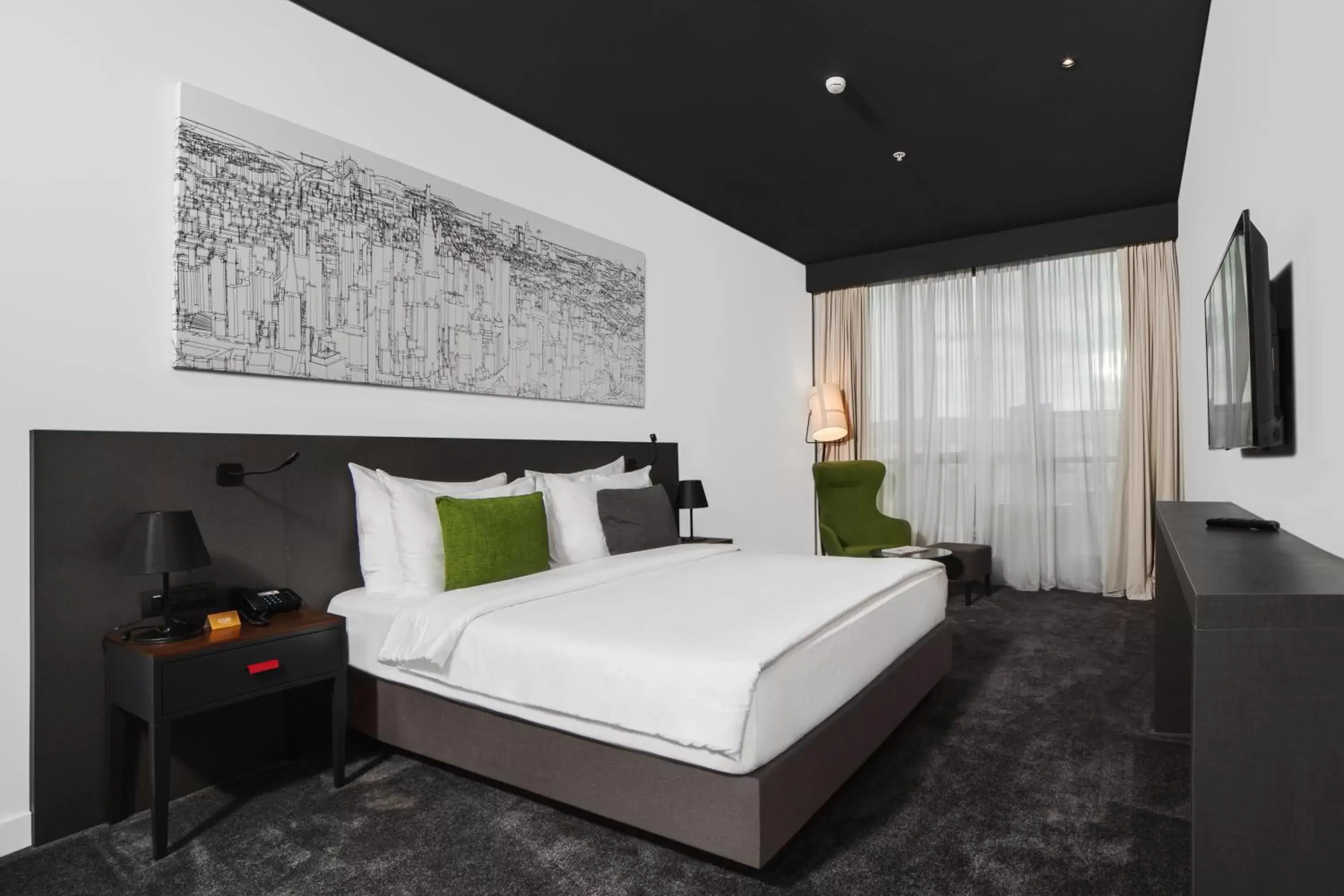 Bedroom, Bed in CUE Podgorica