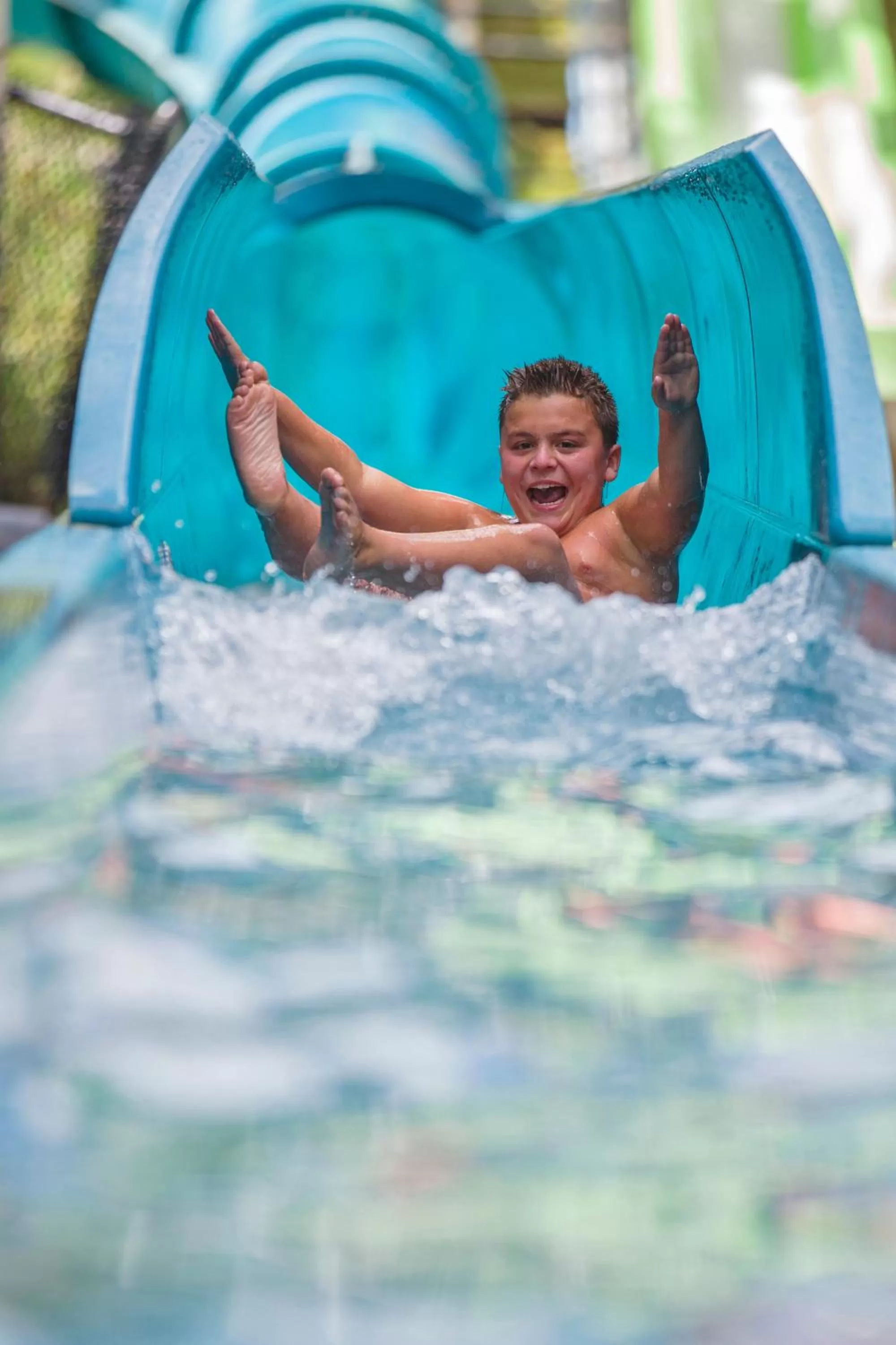 Aqua park in The Appalachian at Mountain Creek