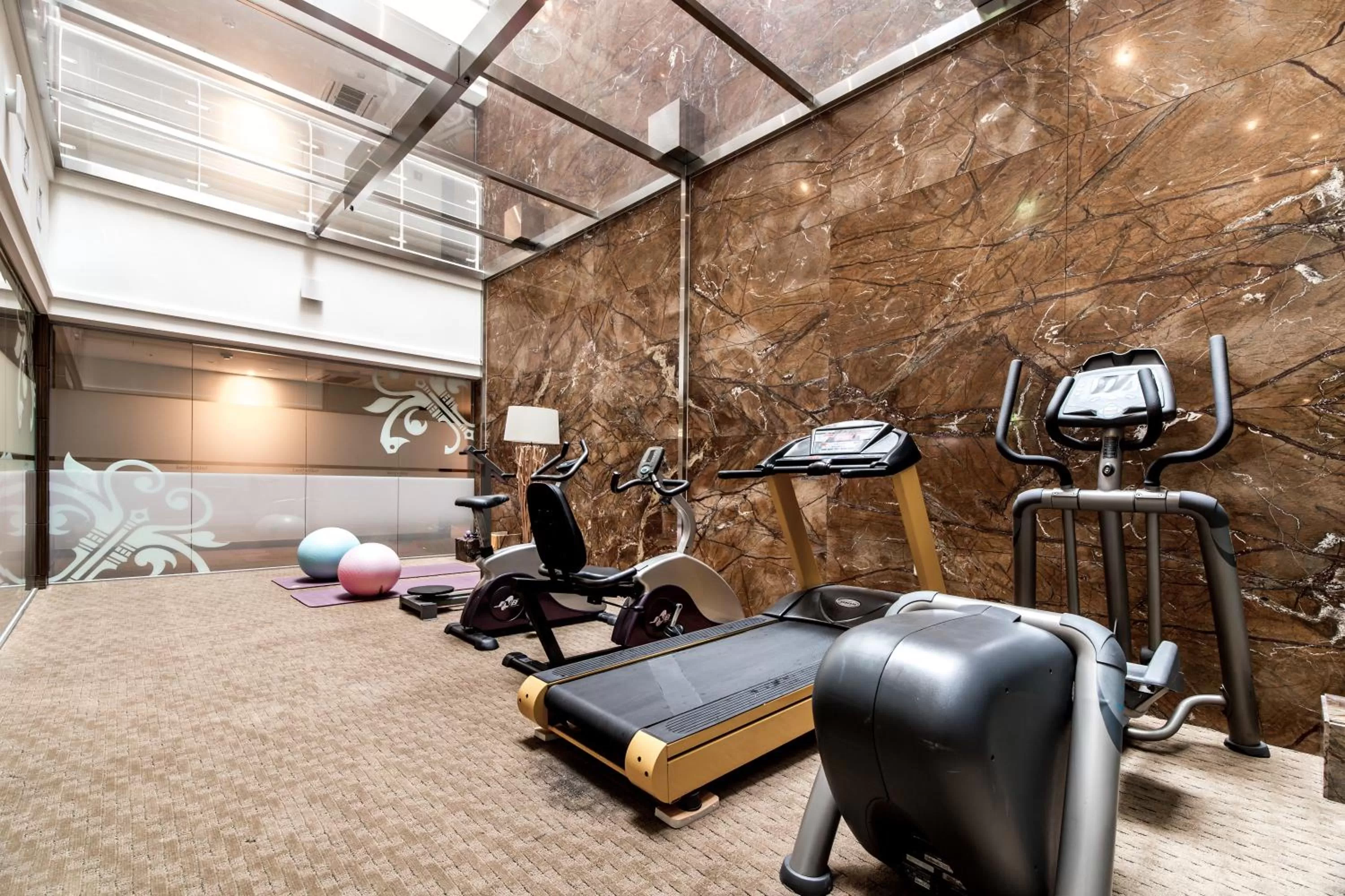 Fitness centre/facilities in Golden Seoul Hotel