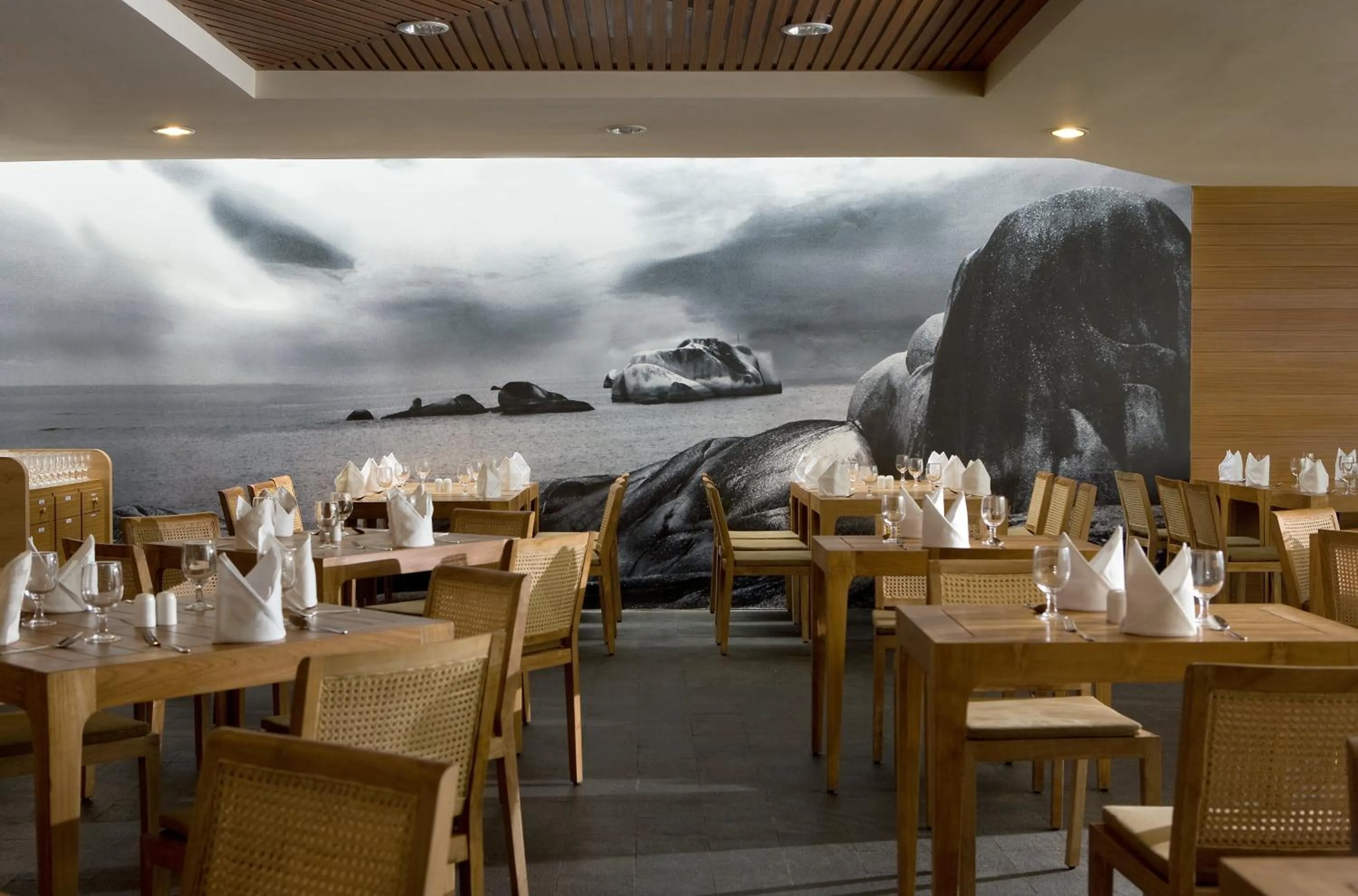 Dining area in Hotel Santika Bangka