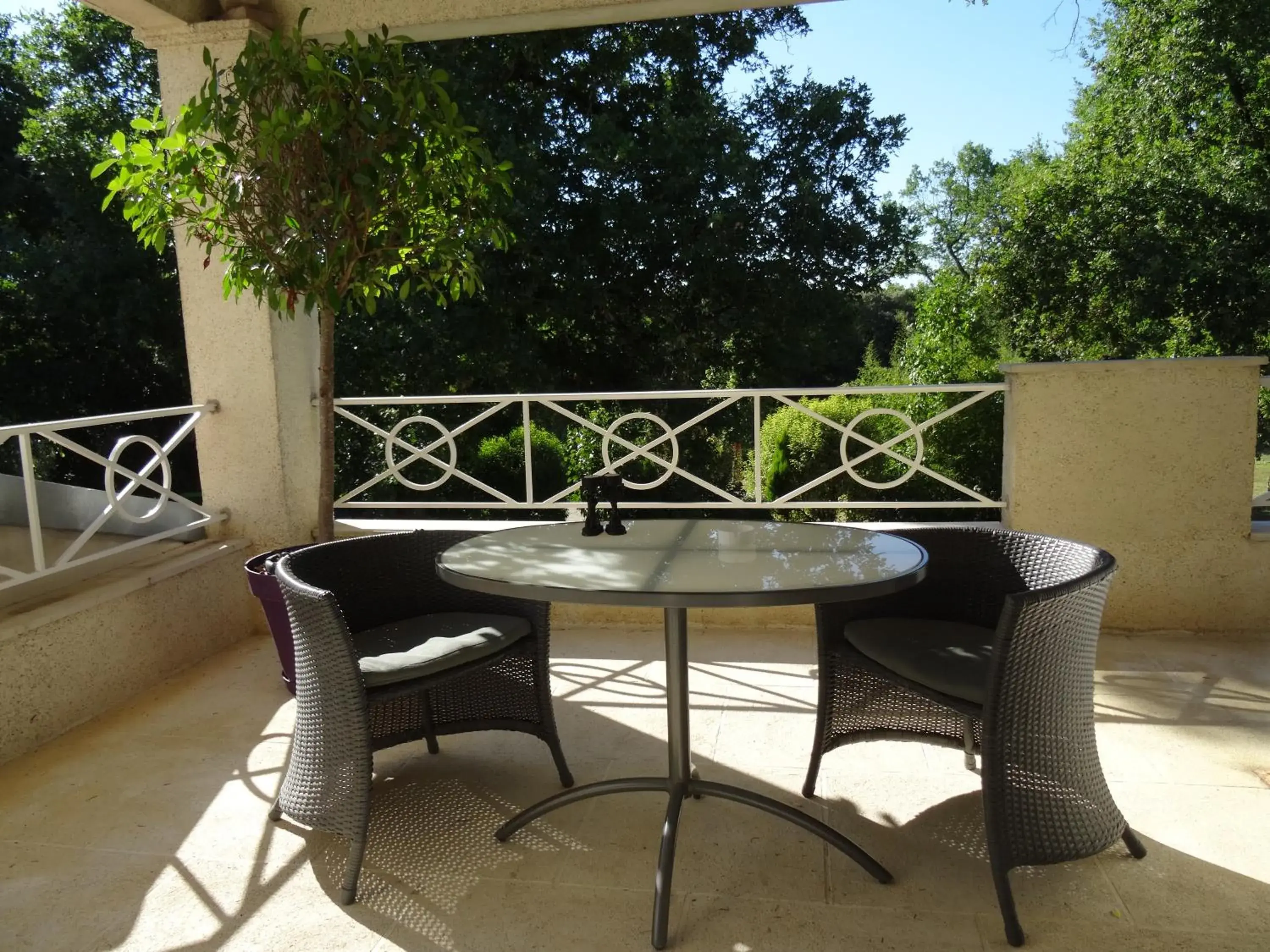 Balcony/Terrace in Domaine de l'Echassier, The Originals Relais