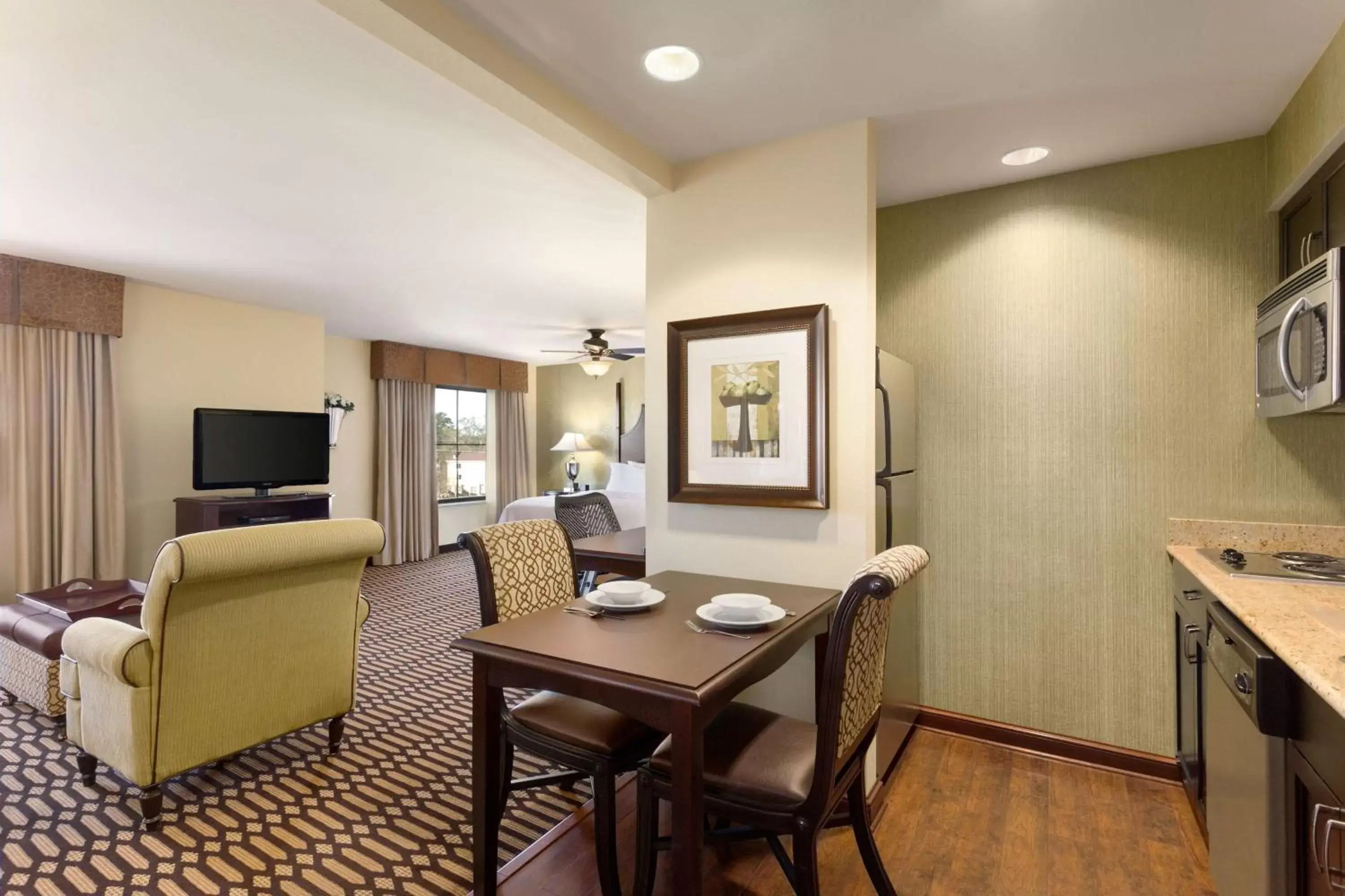 Living room, Seating Area in Homewood Suites Lafayette-Airport