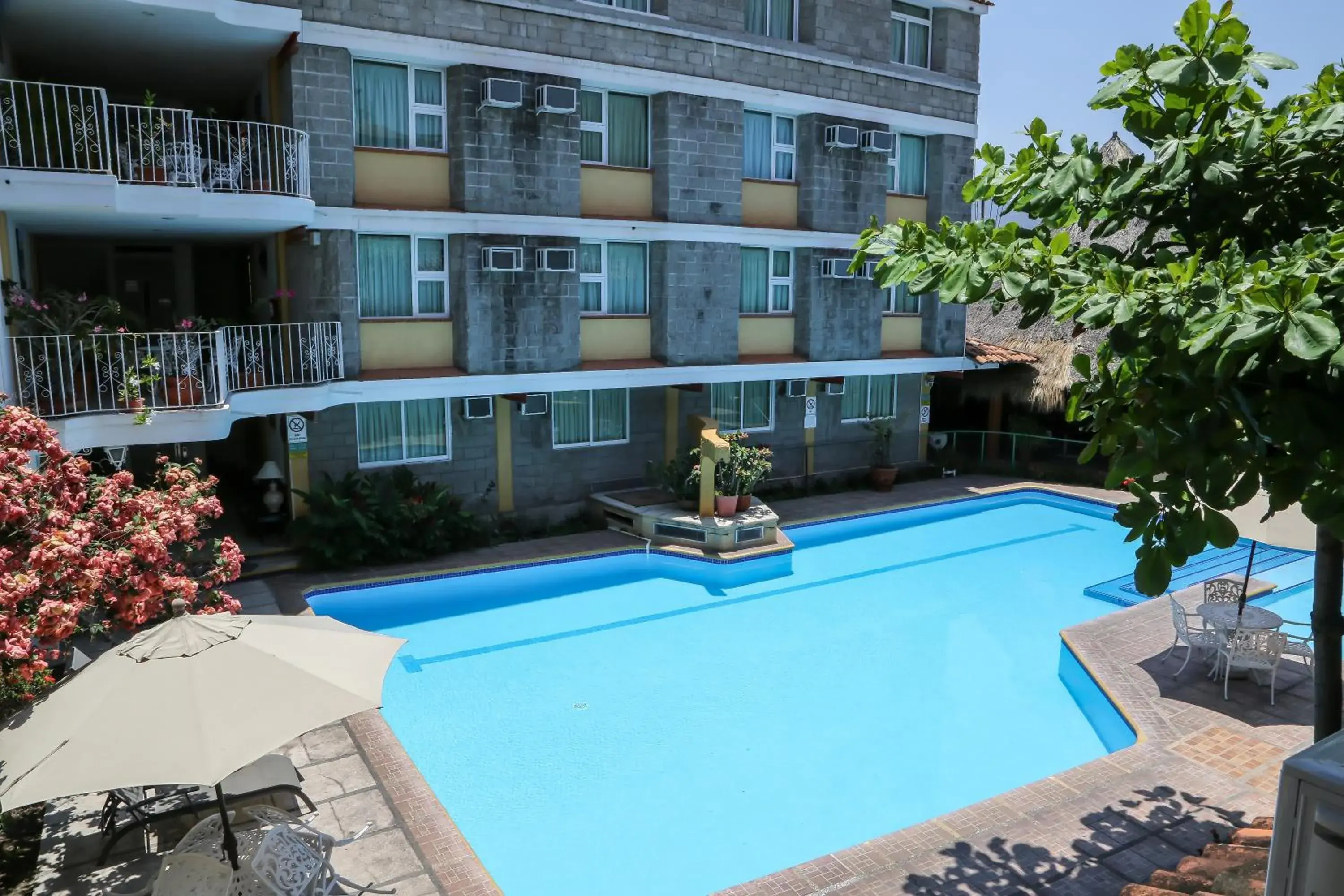 Pool view in Vallartasol Hotel